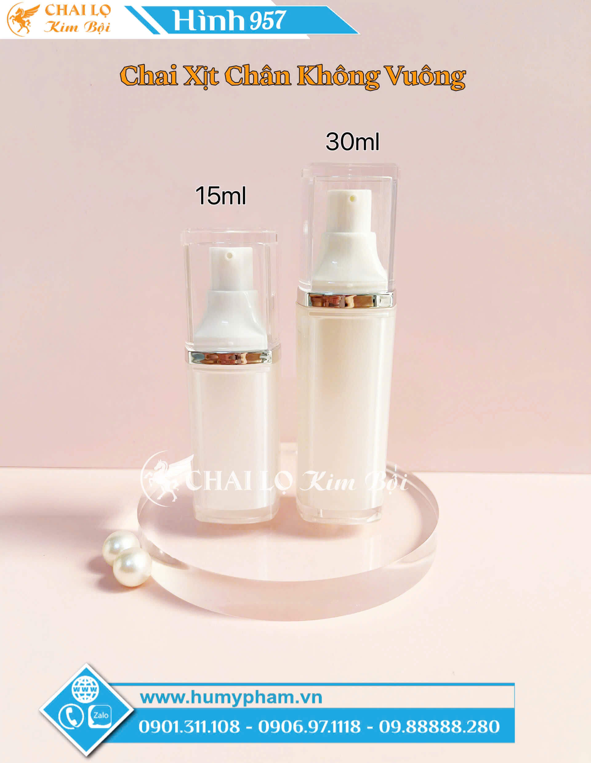 chai xịt chân không vuông