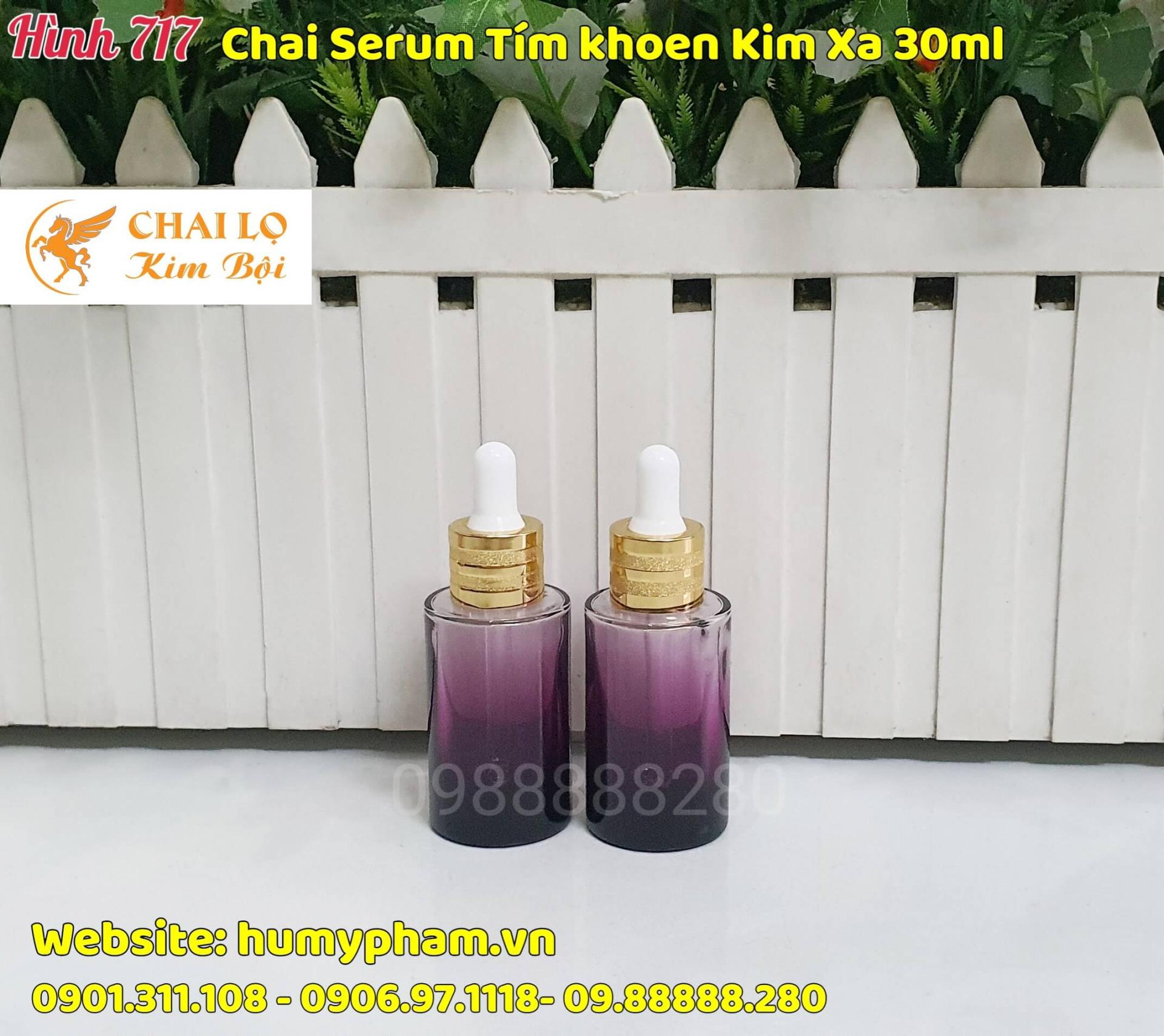 LỌ SERUM 30ML TÍM