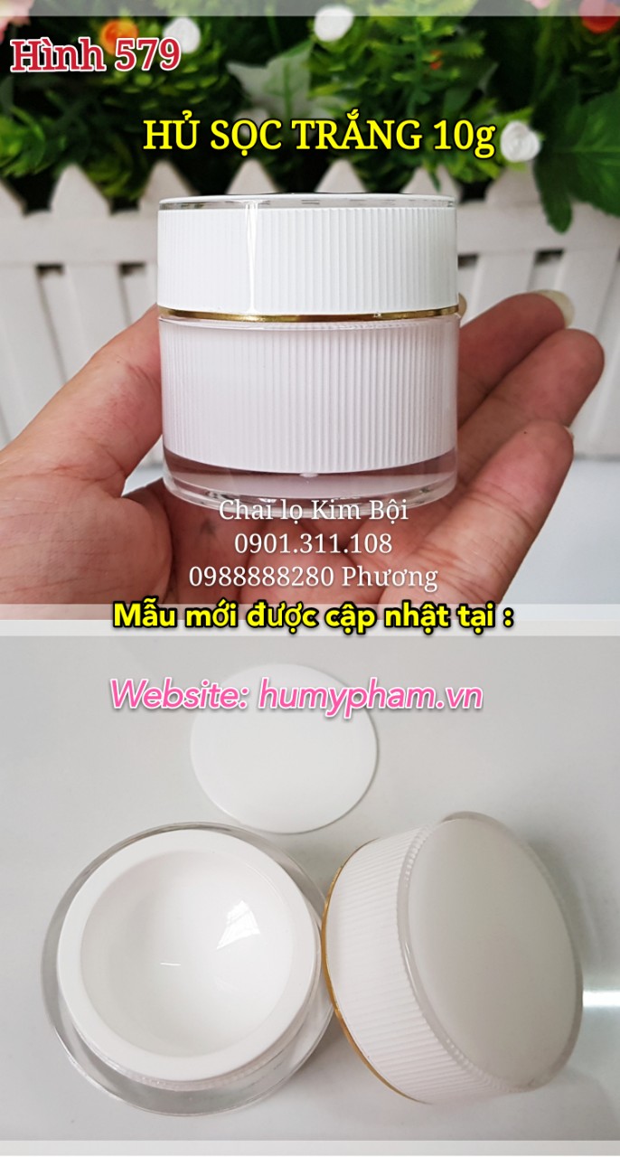 hủ đựng kem face sọc