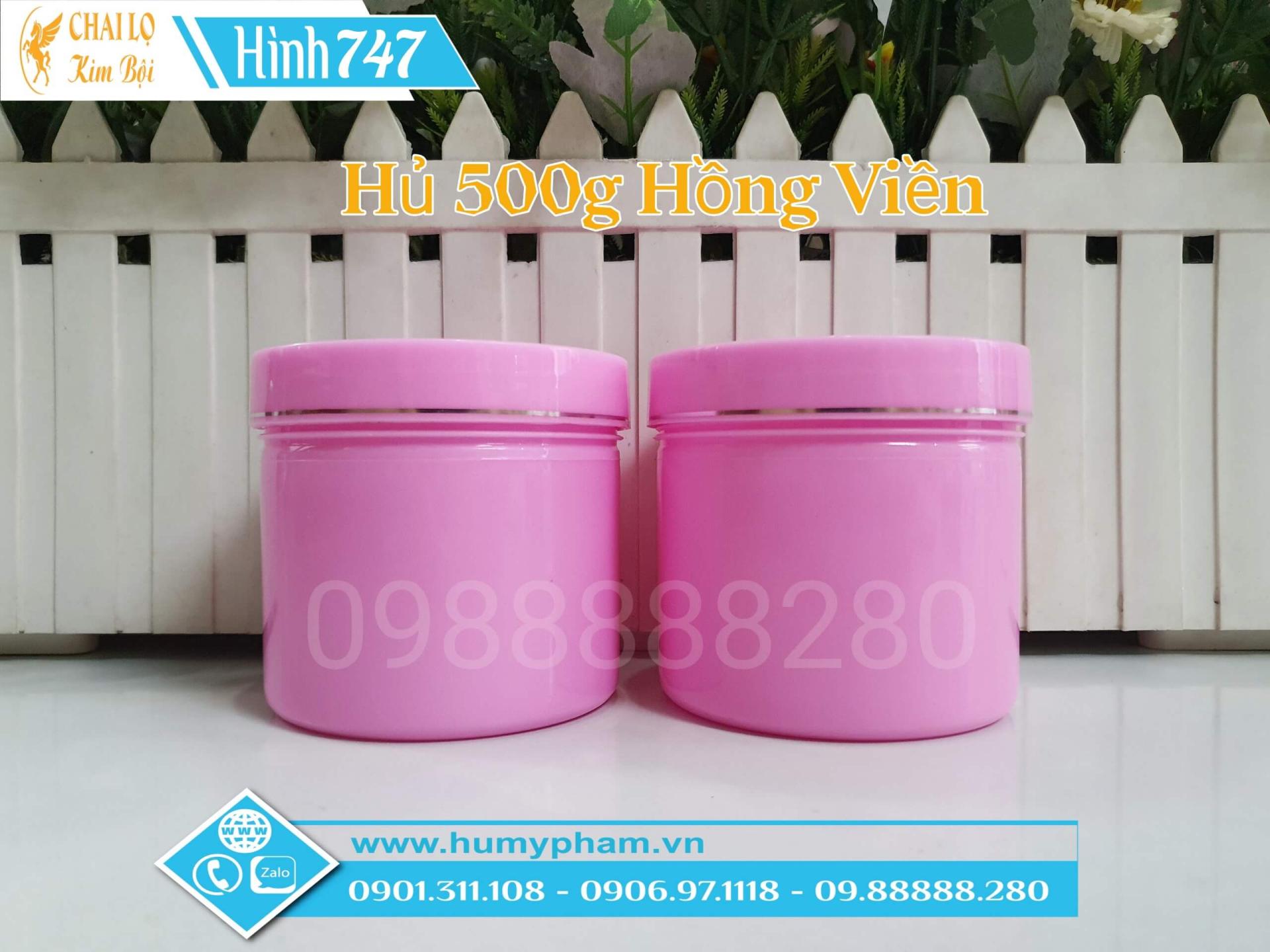 hủ đựng kem trộn 500g hồng