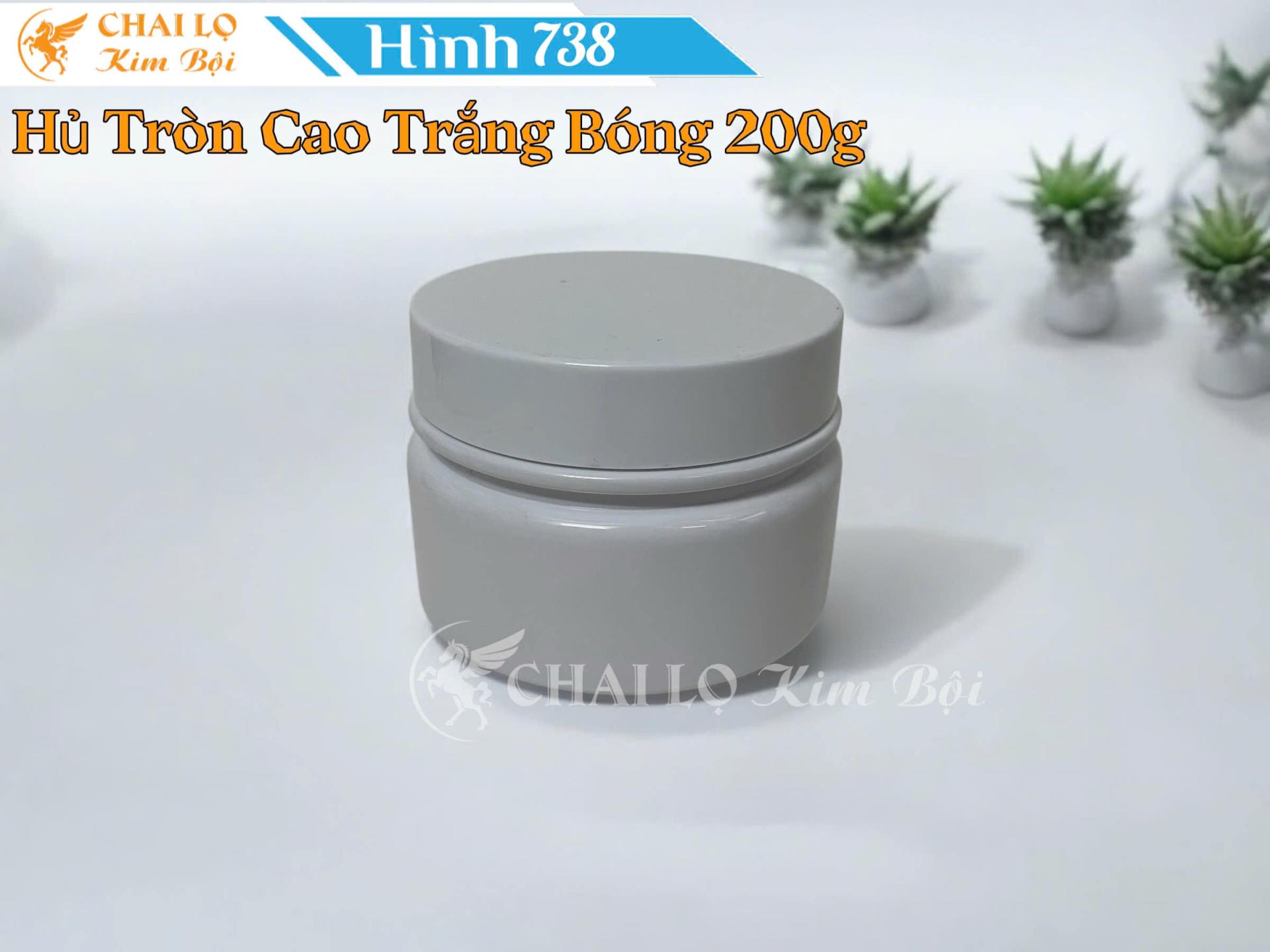 hủ tròn cao trắng bóng 200g