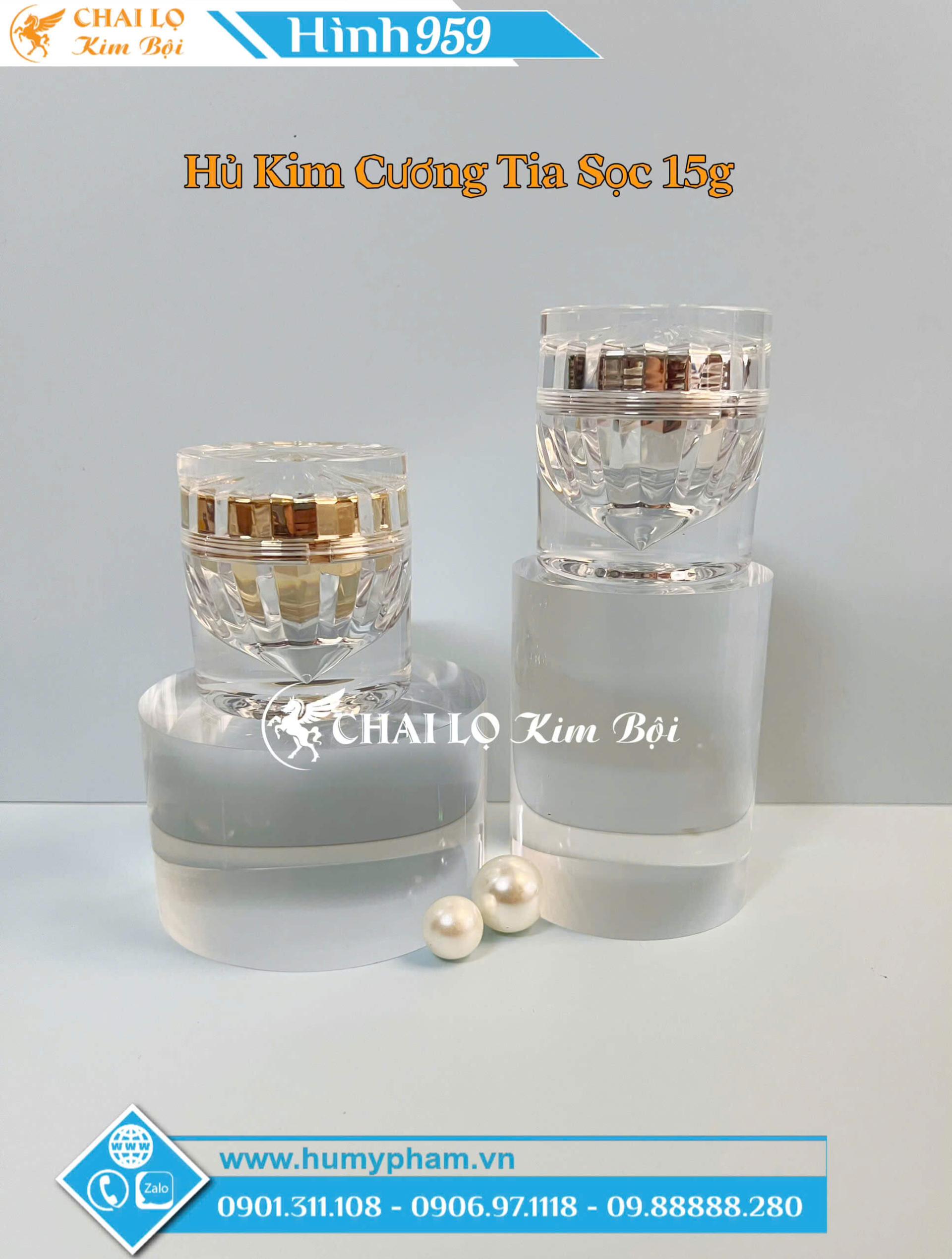 hủ đựng kem face Kim Cương