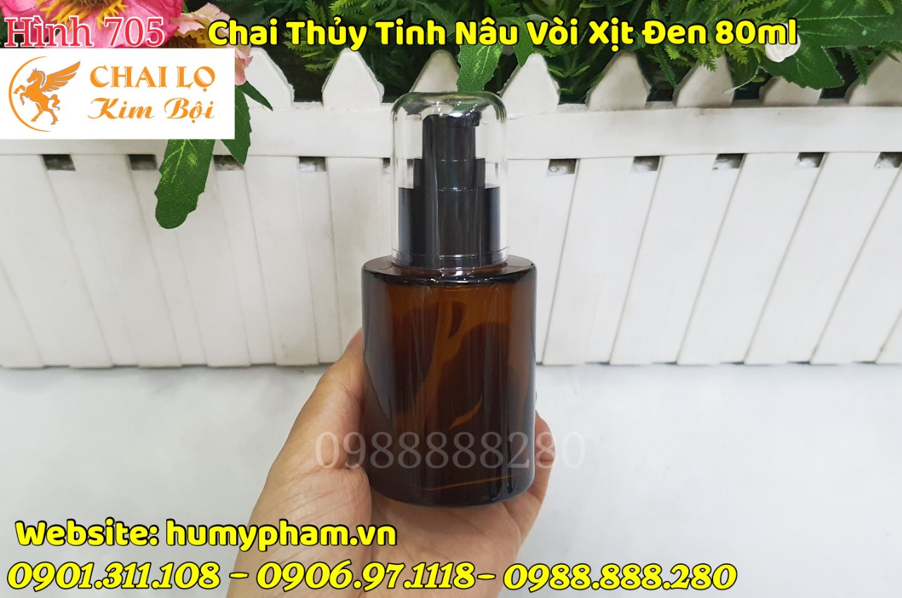 chai xịt thủy tinh 80ml
