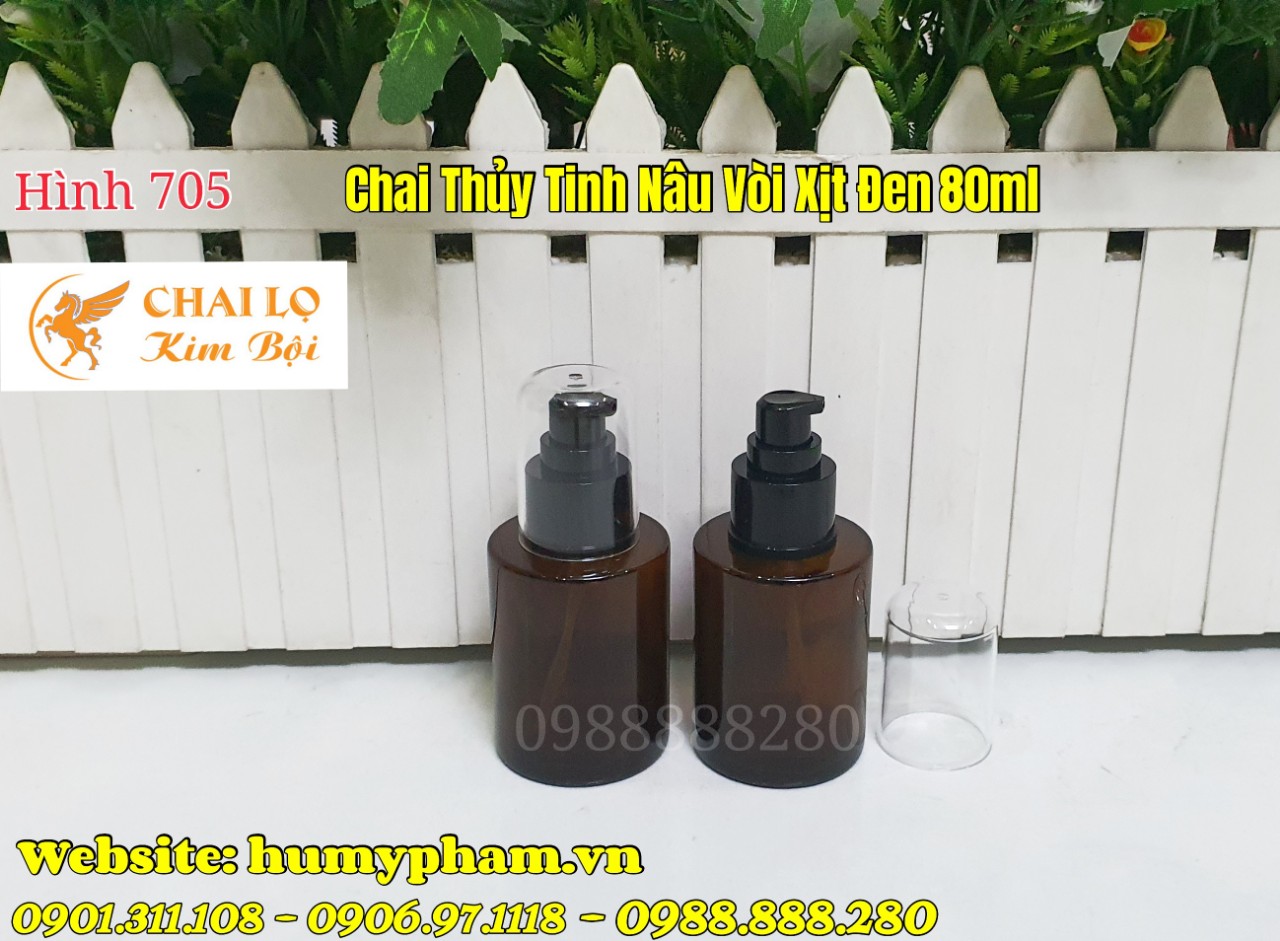 chai xịt thủy tinh 80ml