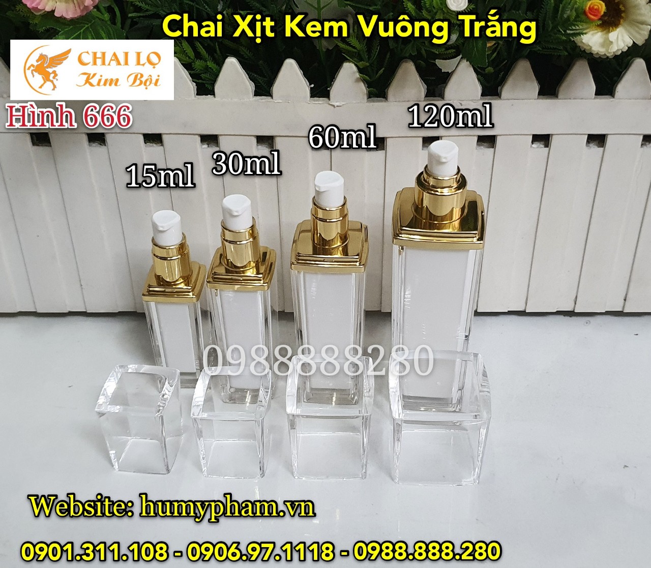 vỏ chai xịt vuông