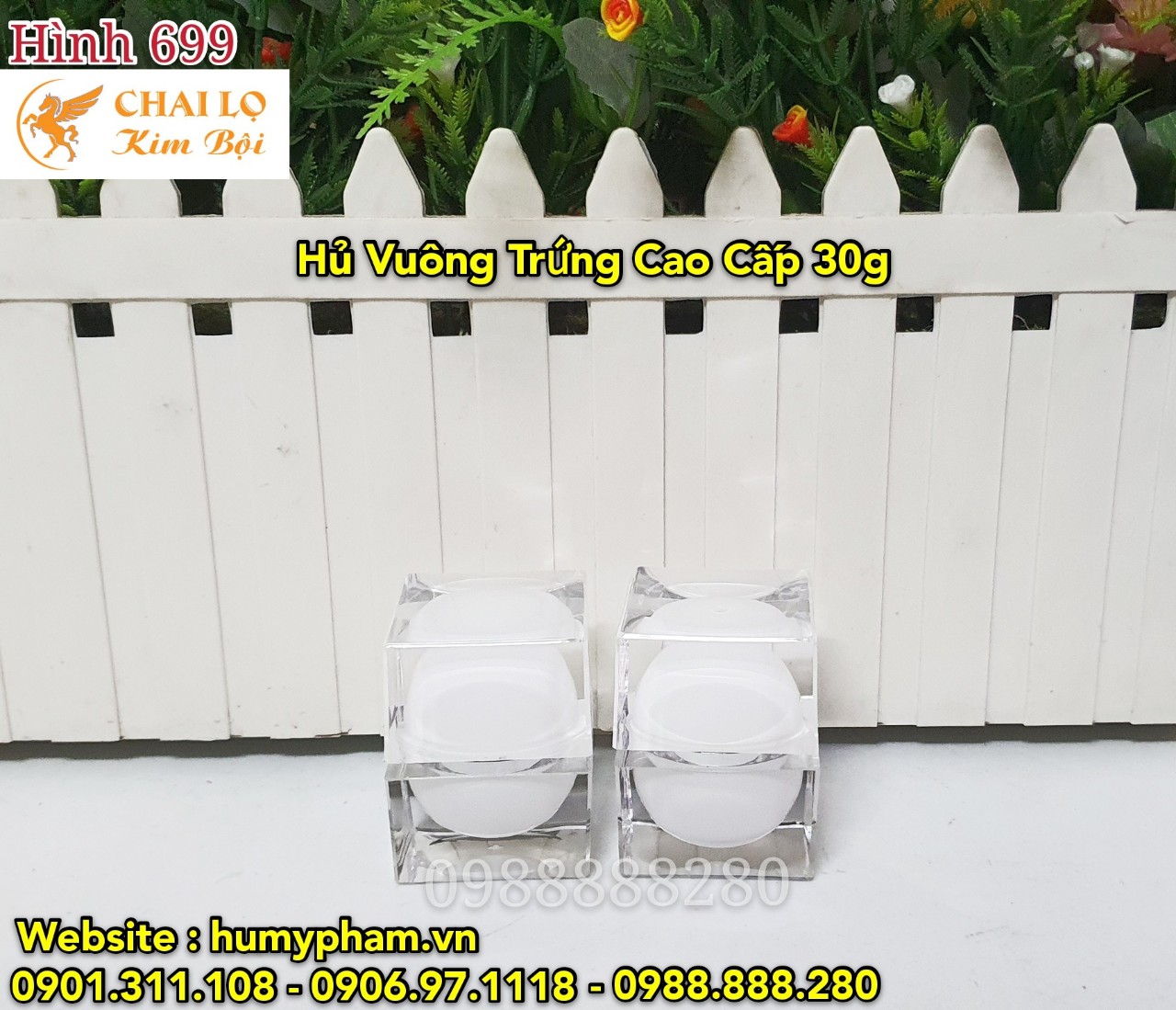HỦ VUÔNG ĐỰNG MỸ PHẨM 30G