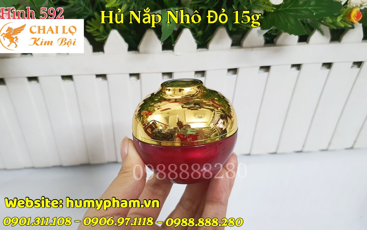 hủ face đỏ đựng kem 15g