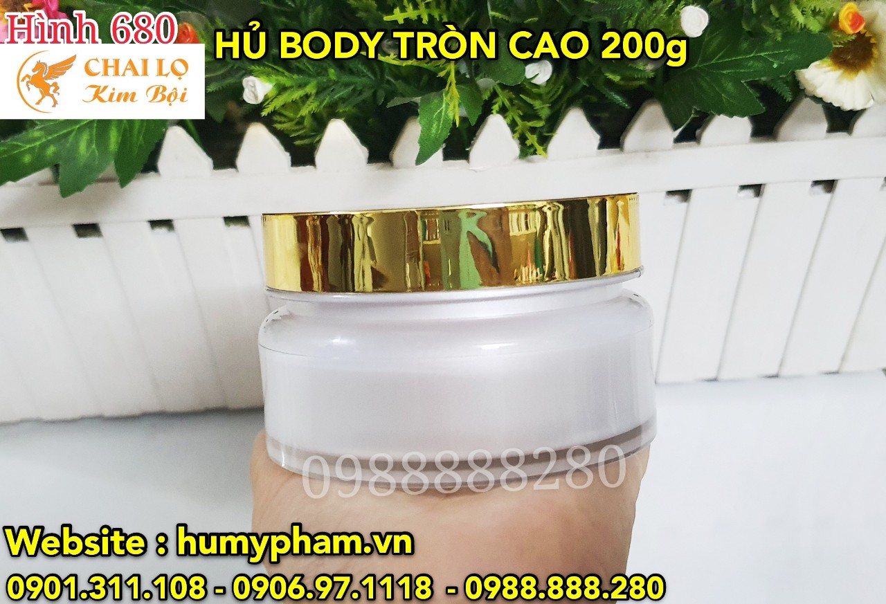 hủ 200g cao cấp đựng kem body