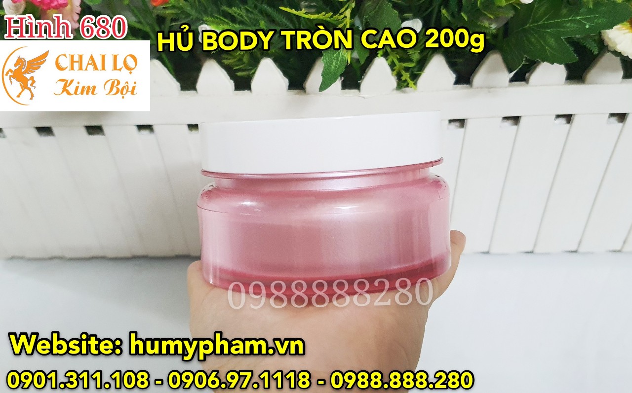hủ kem body 200g mẫu đẹp