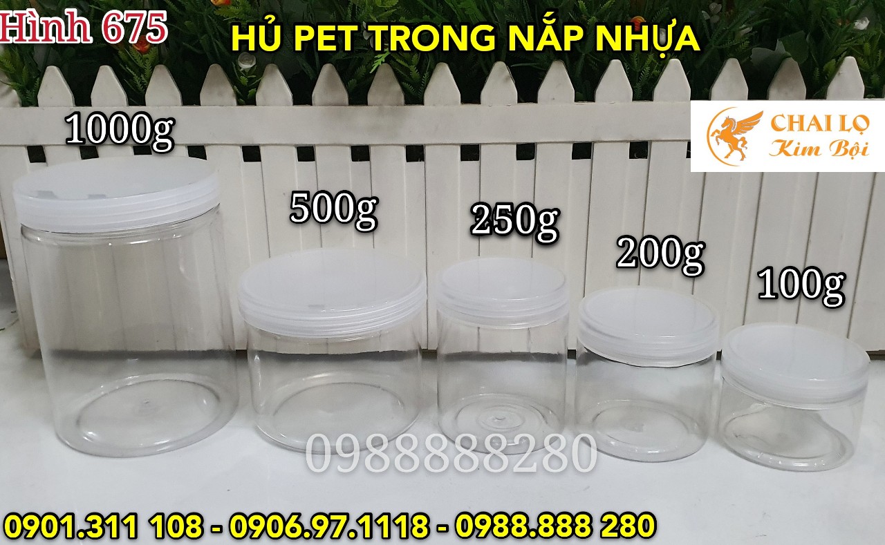 hủ trong suốt đựng kem