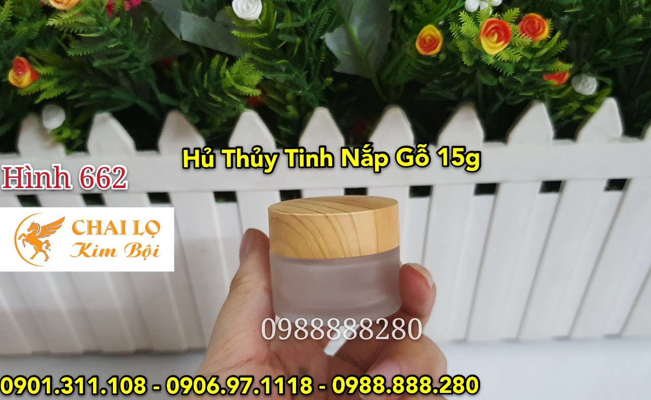 hu thuy tinh nap go 15g