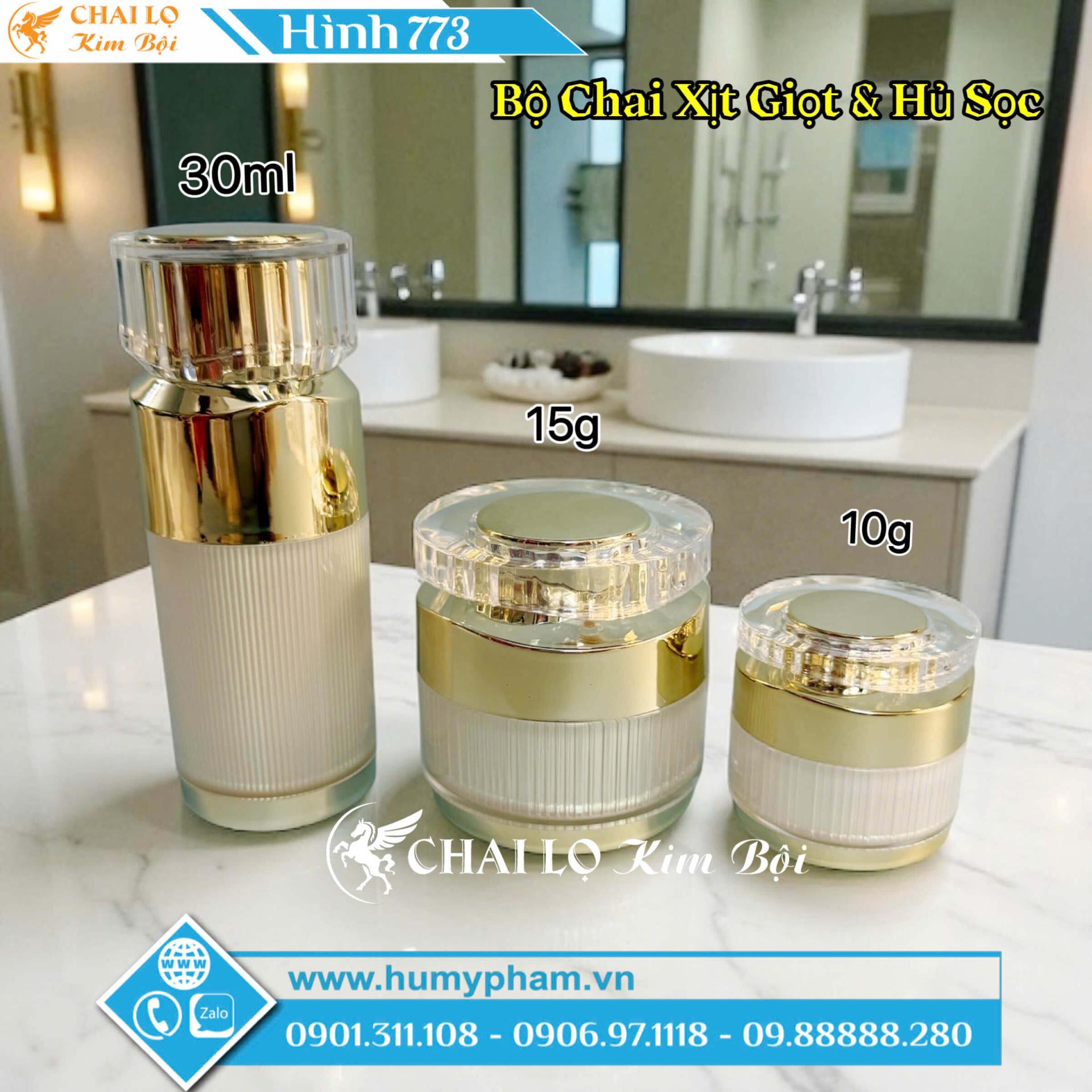 bộ chai lọ mỹ phẩm