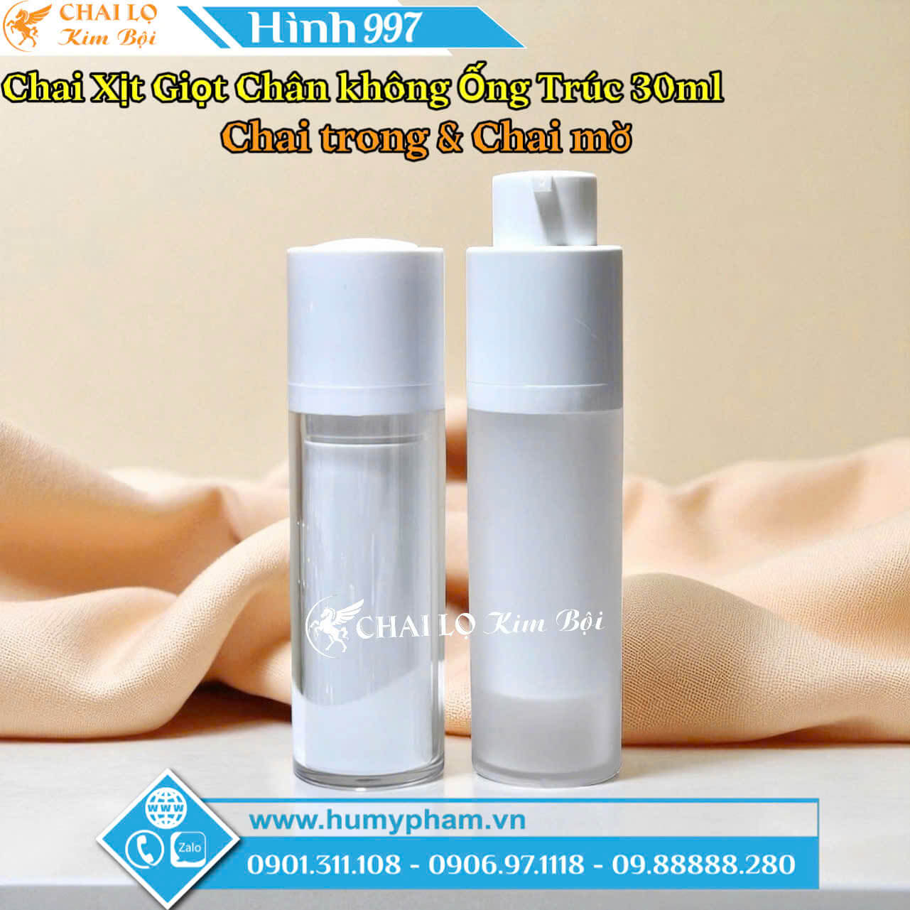 CHAI XỊT GIỌT CHÂN KHÔNG ỐNG TRÚC 30ML