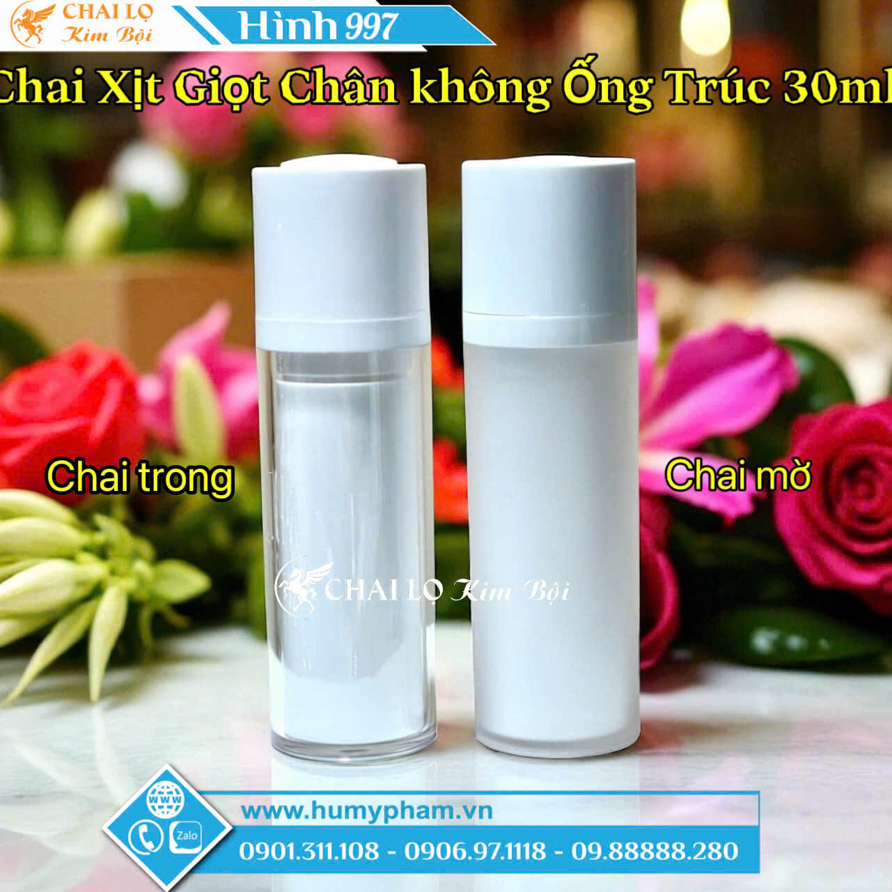 CHAI XỊT GIỌT CHÂN KHÔNG ỐNG TRÚC 30ML