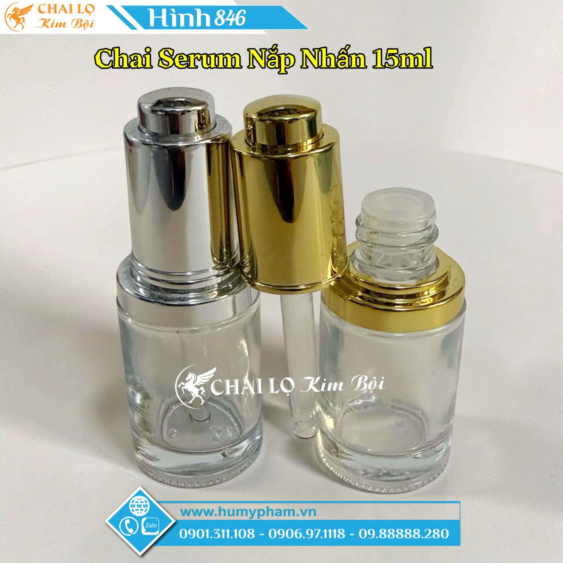 chai serum 15ml nắp nhấn