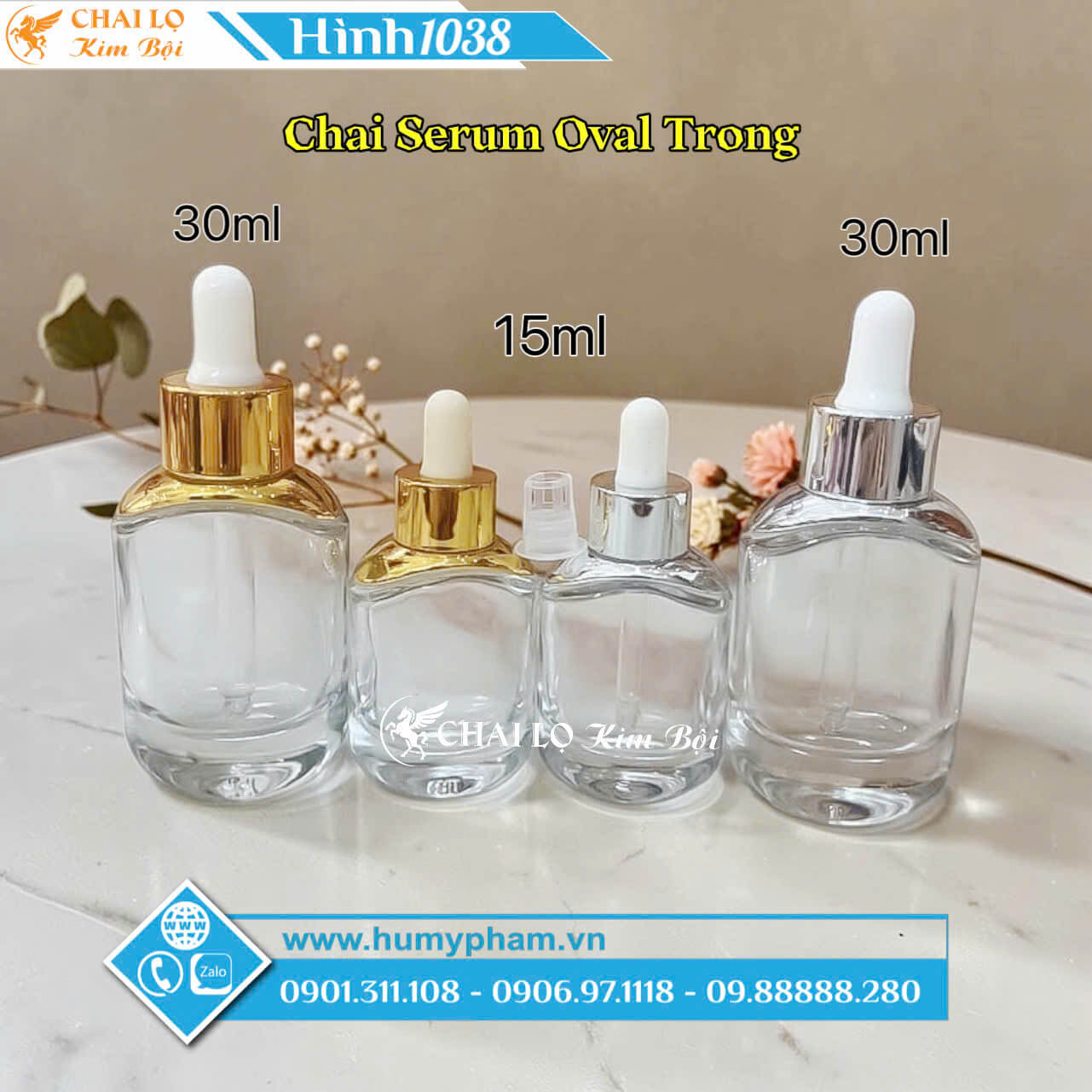 Chai Serum Ovan Trong 15ml & 30ml