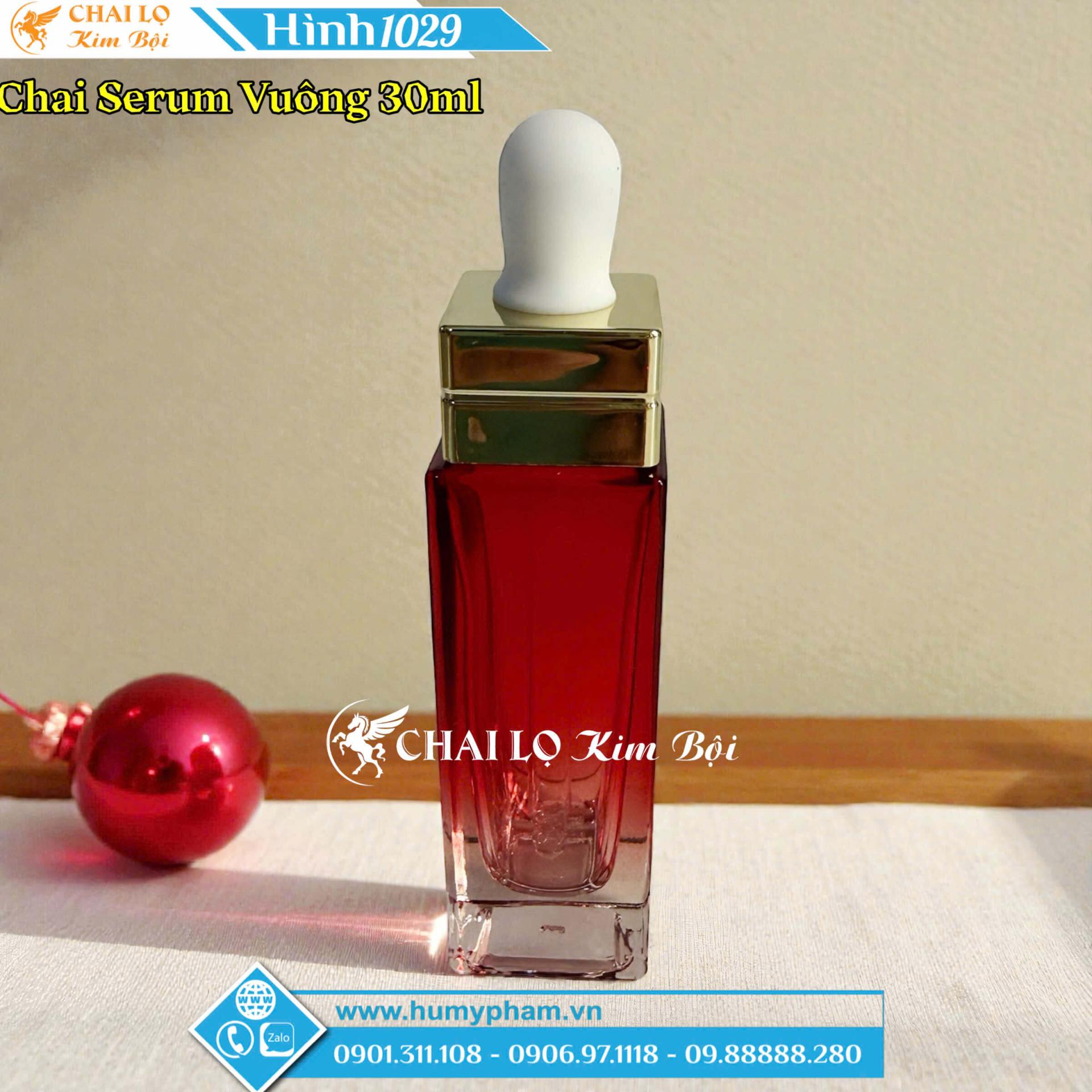 BỘ CHAI SERUM & HỦ VUÔNG ĐỎ