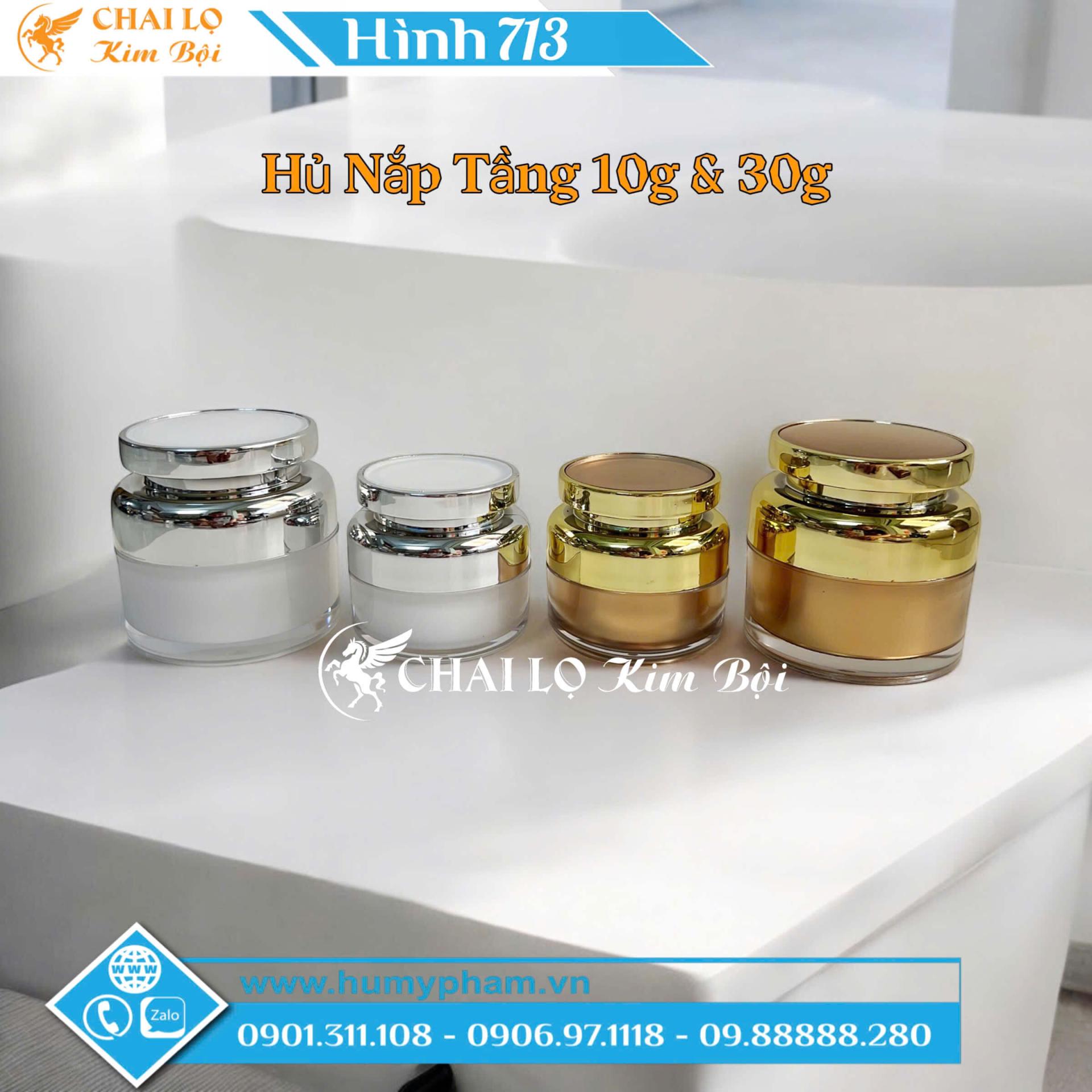 hủ đựng kem face nắp tầng
