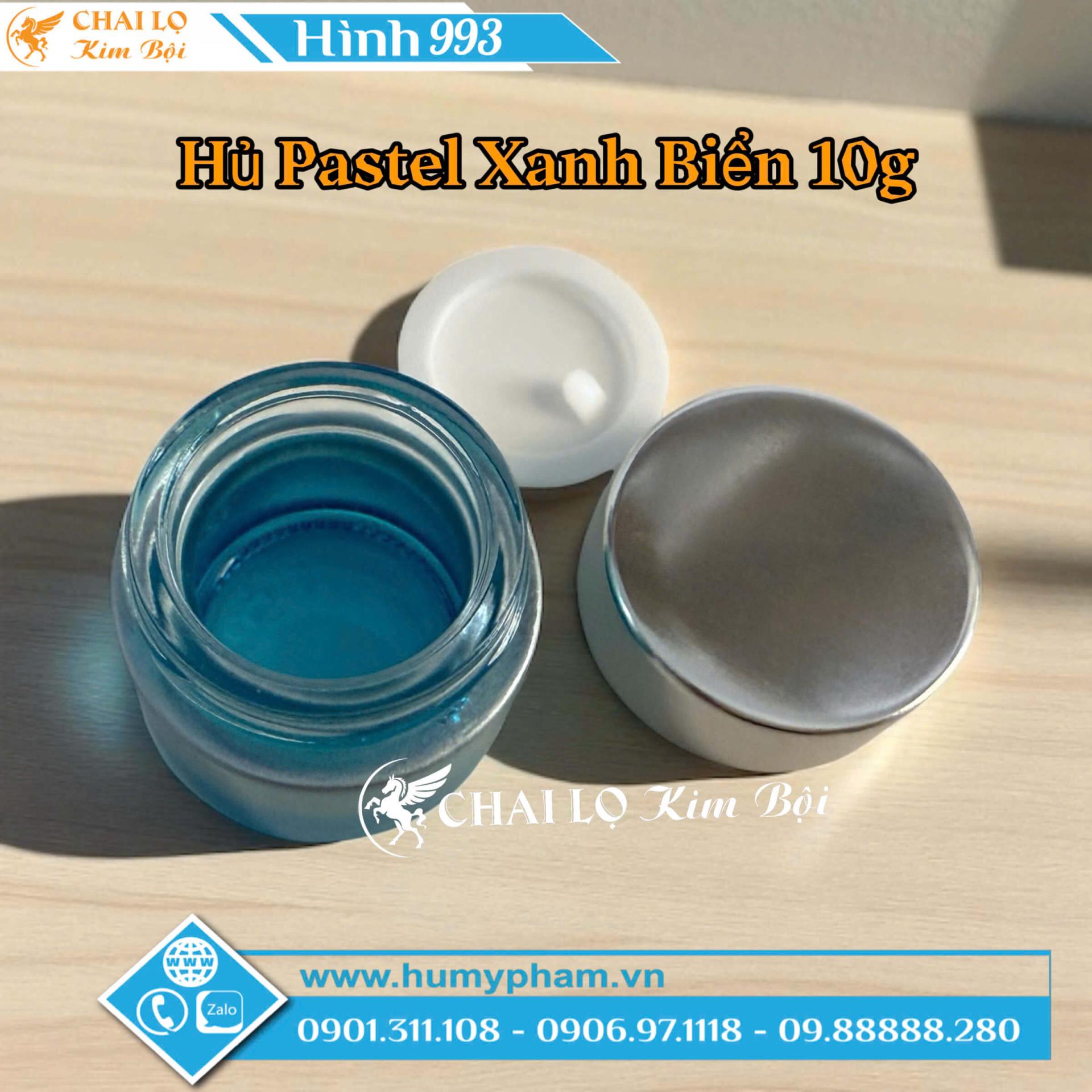  BỘ CHAI SERUM VÀ HỦ PASTEL XANH BIỂN