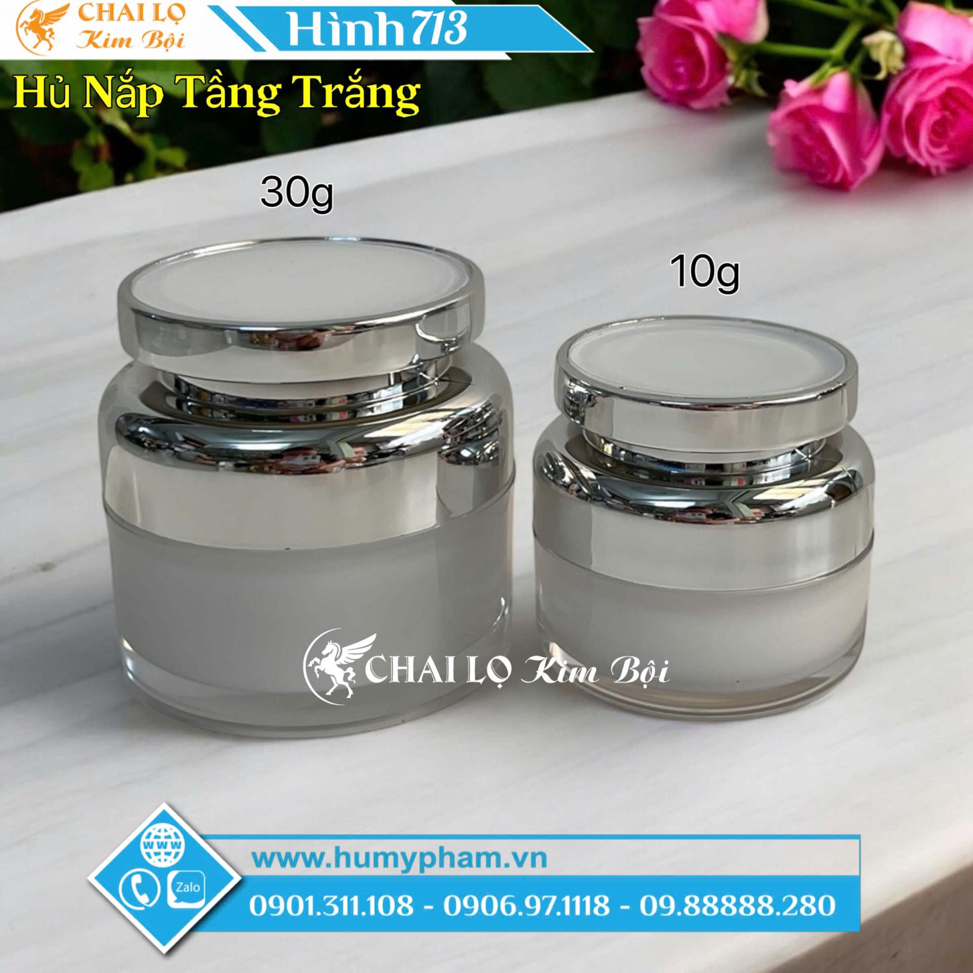 hủ nắp tầng trắng