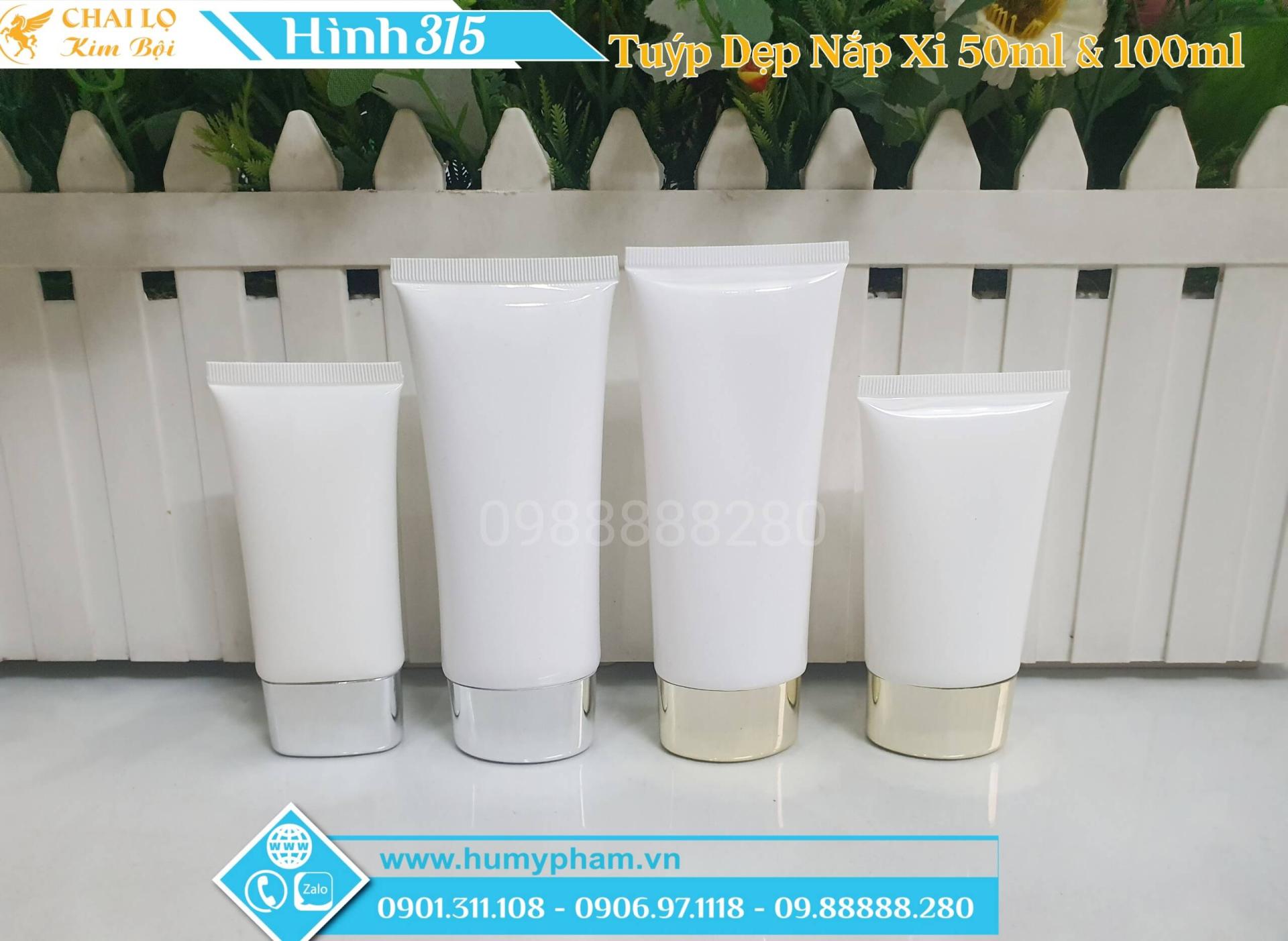 Tuýp Dẹp Nắp Xi 50ml & 100ml