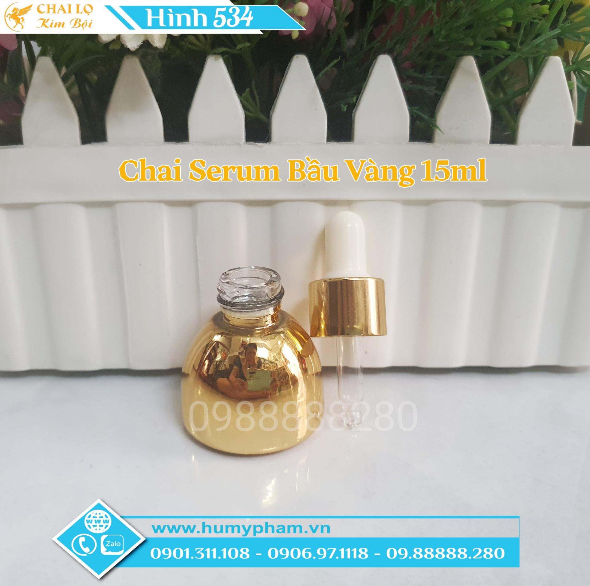 chai serum bầu vàng