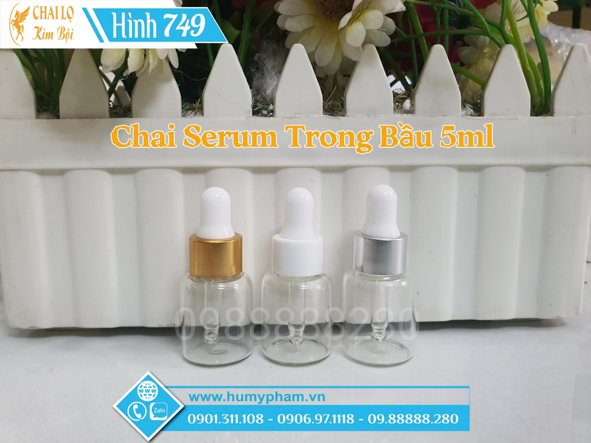 chai serum trong bầu 5ml