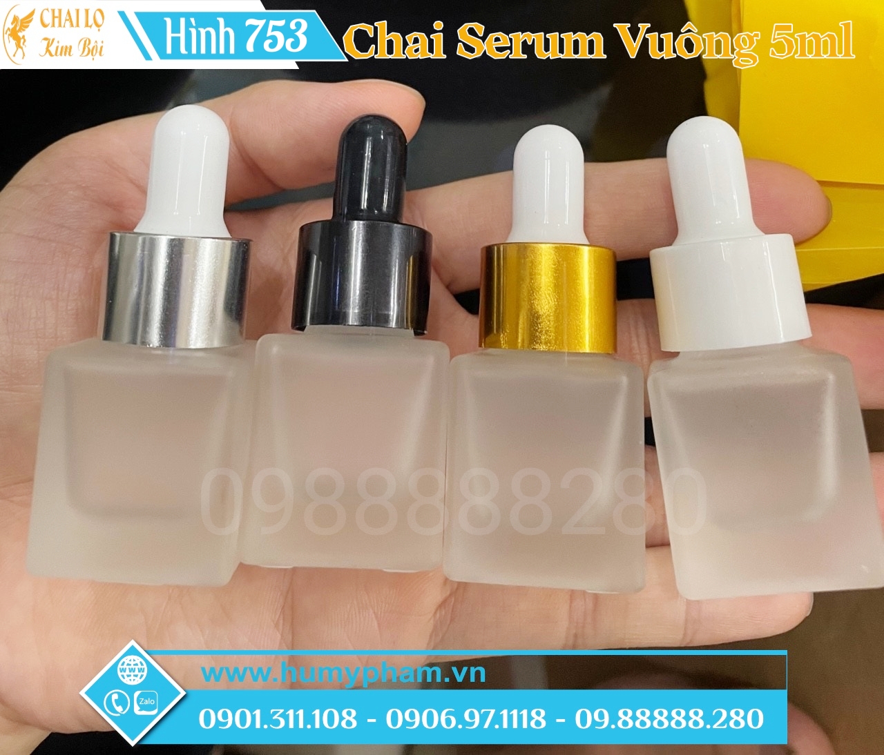 chai serum vuông 5ml
