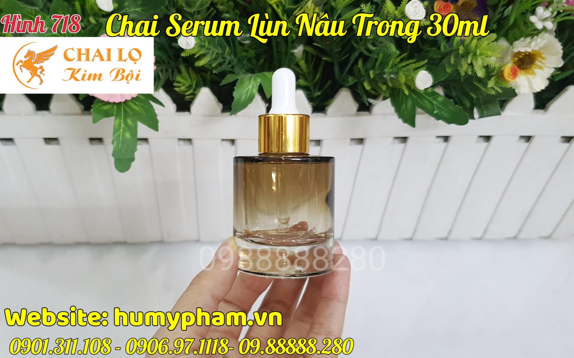chai serum nâu
