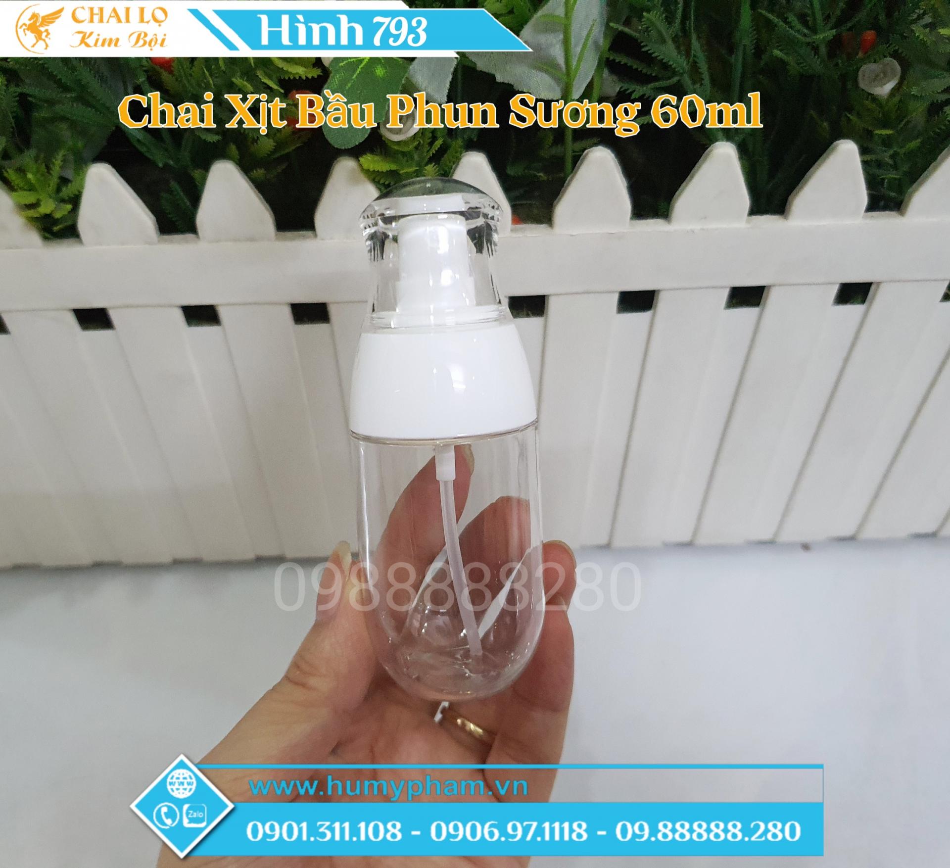 chai xịt phun sương 60ml