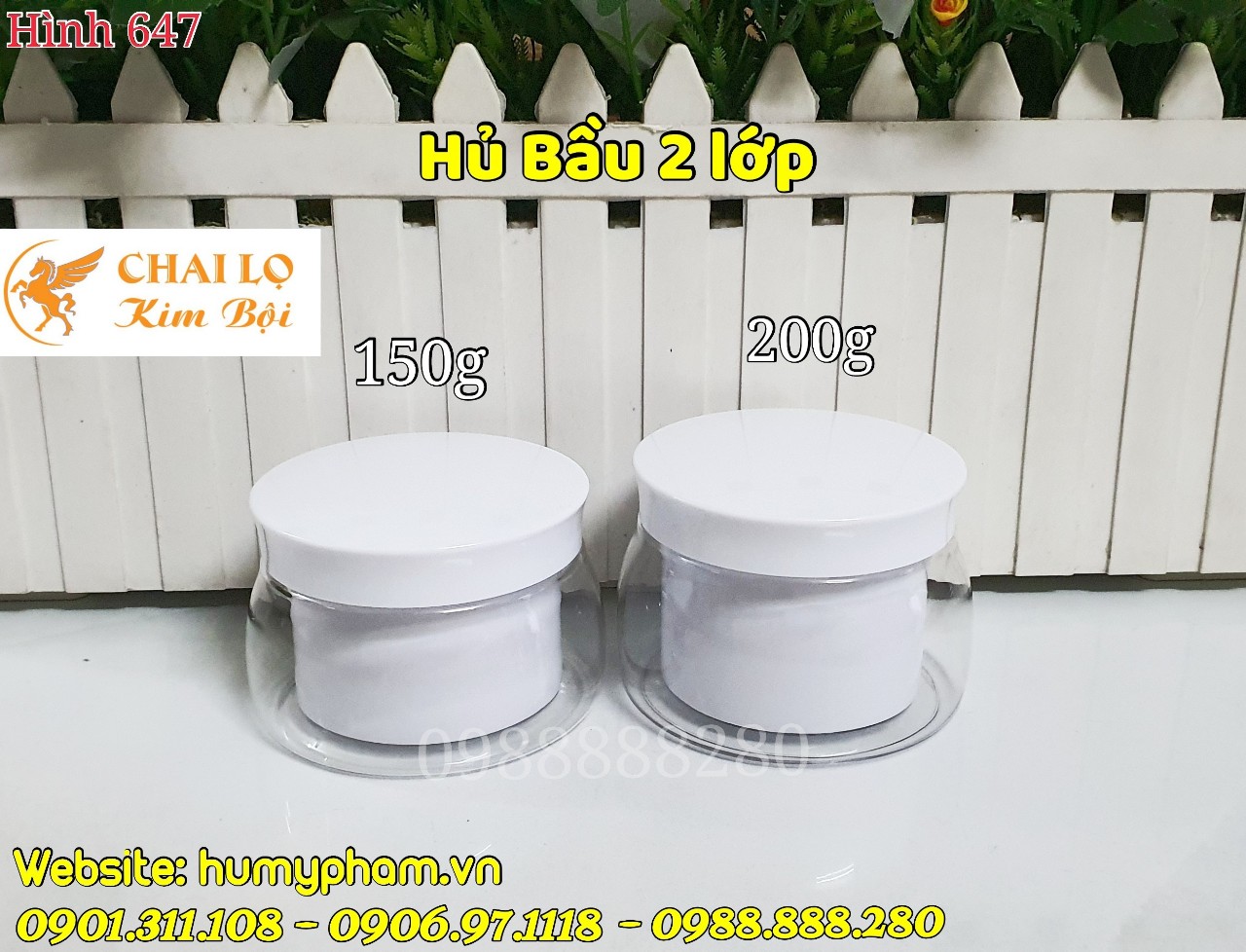 hủ kem body 2 lớp