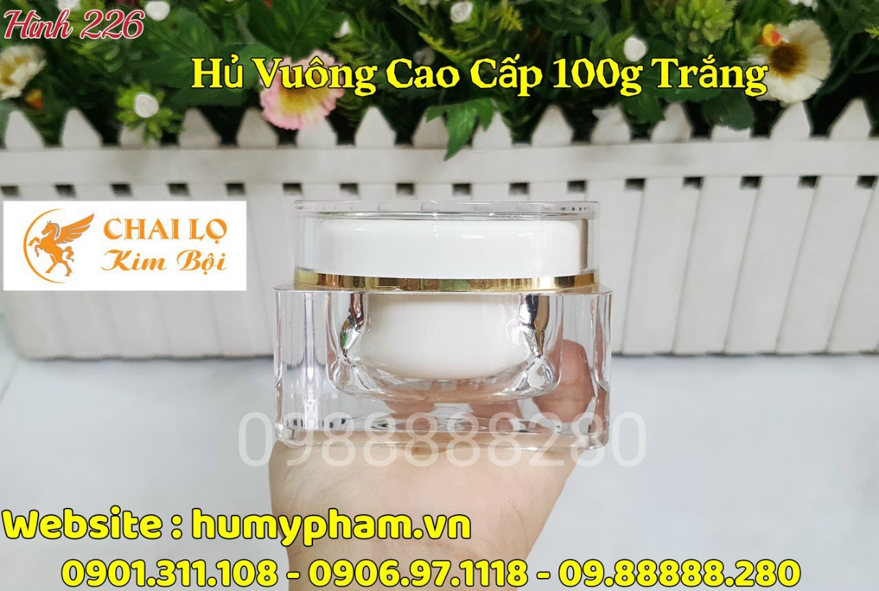 hủ vuông trắng