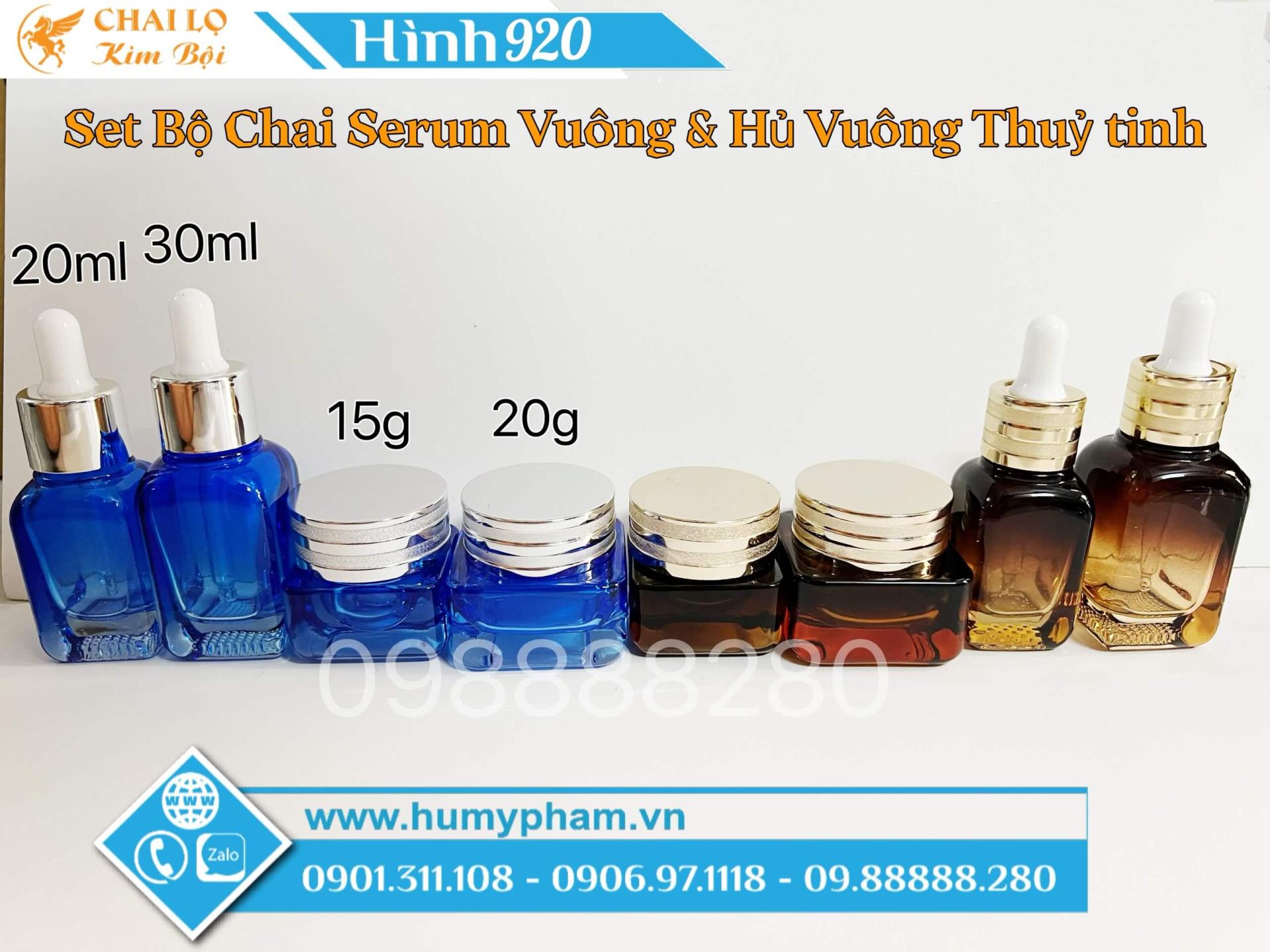 set bộ chai và hủ 