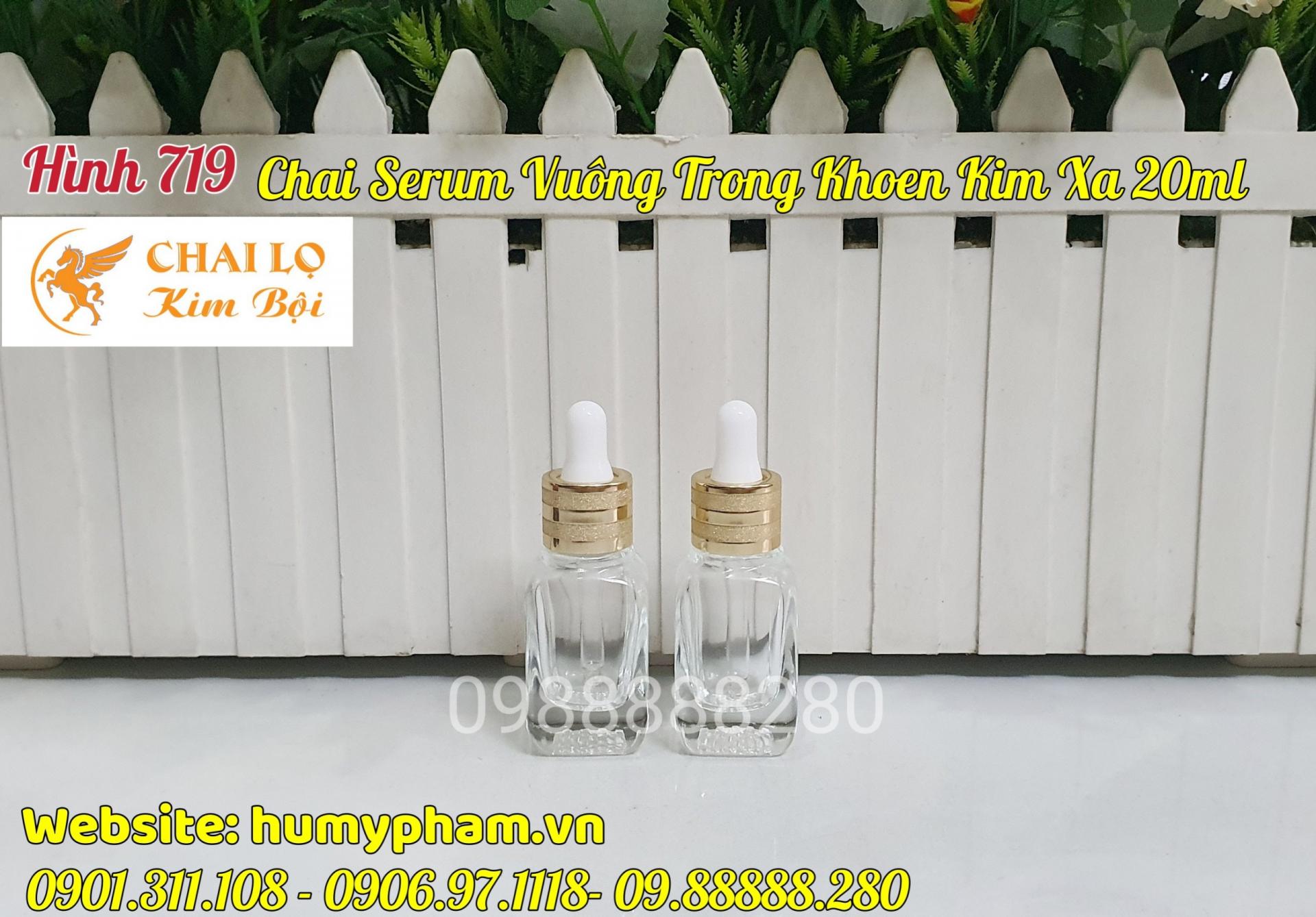 chai serum vuông 20ml
