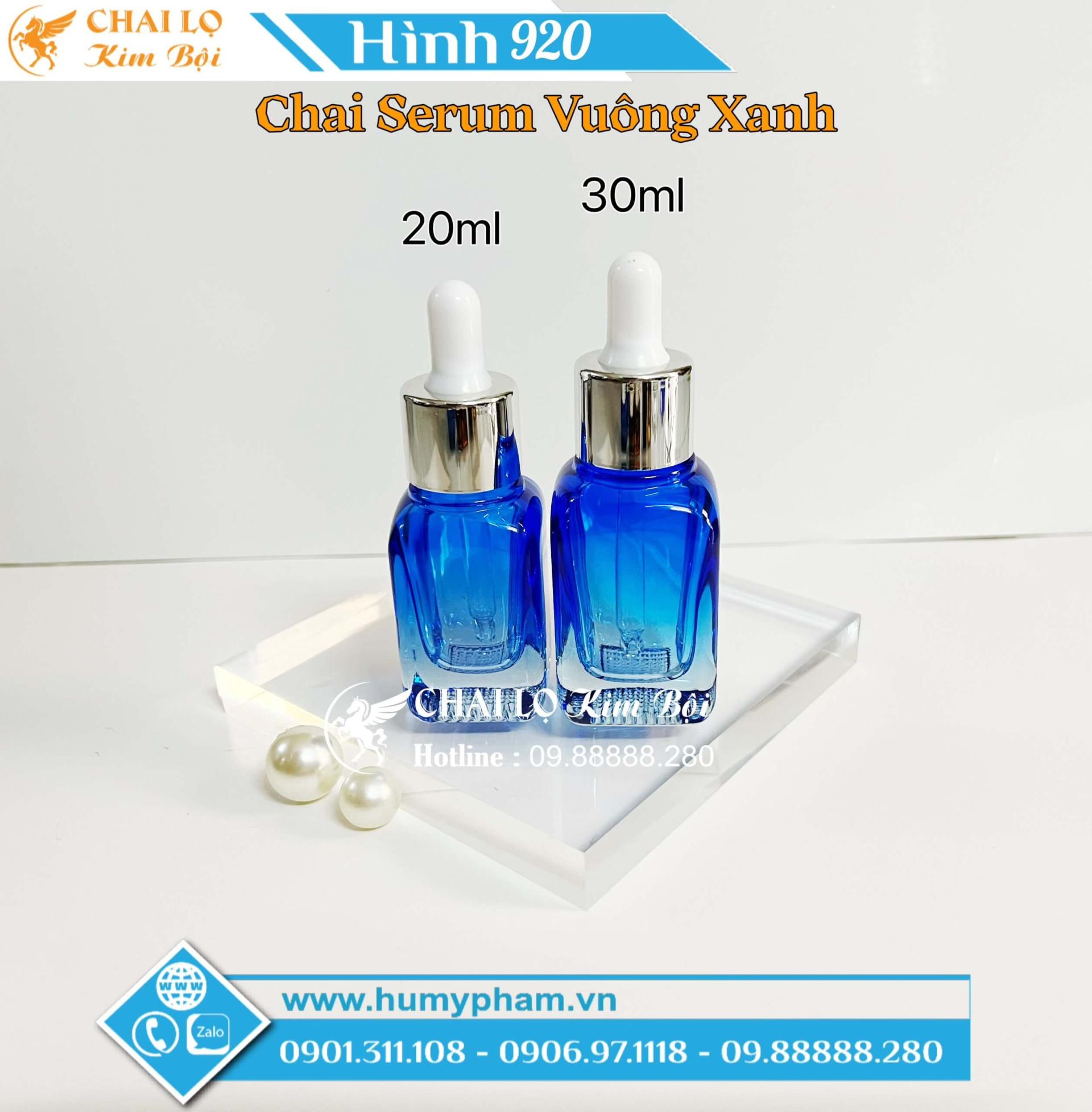 chai serum xanh