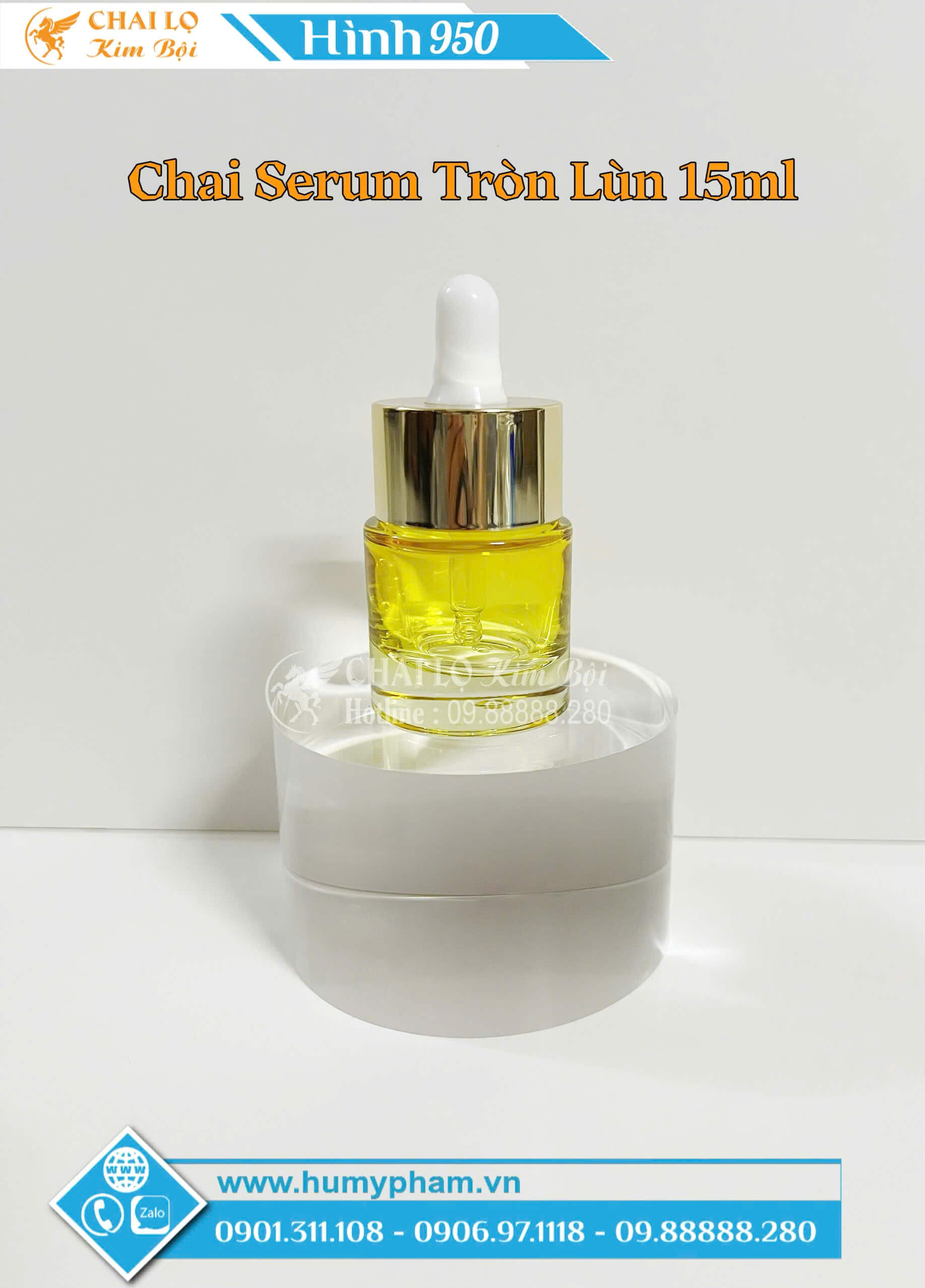 chai chiết serum cao cấp chống vỡ