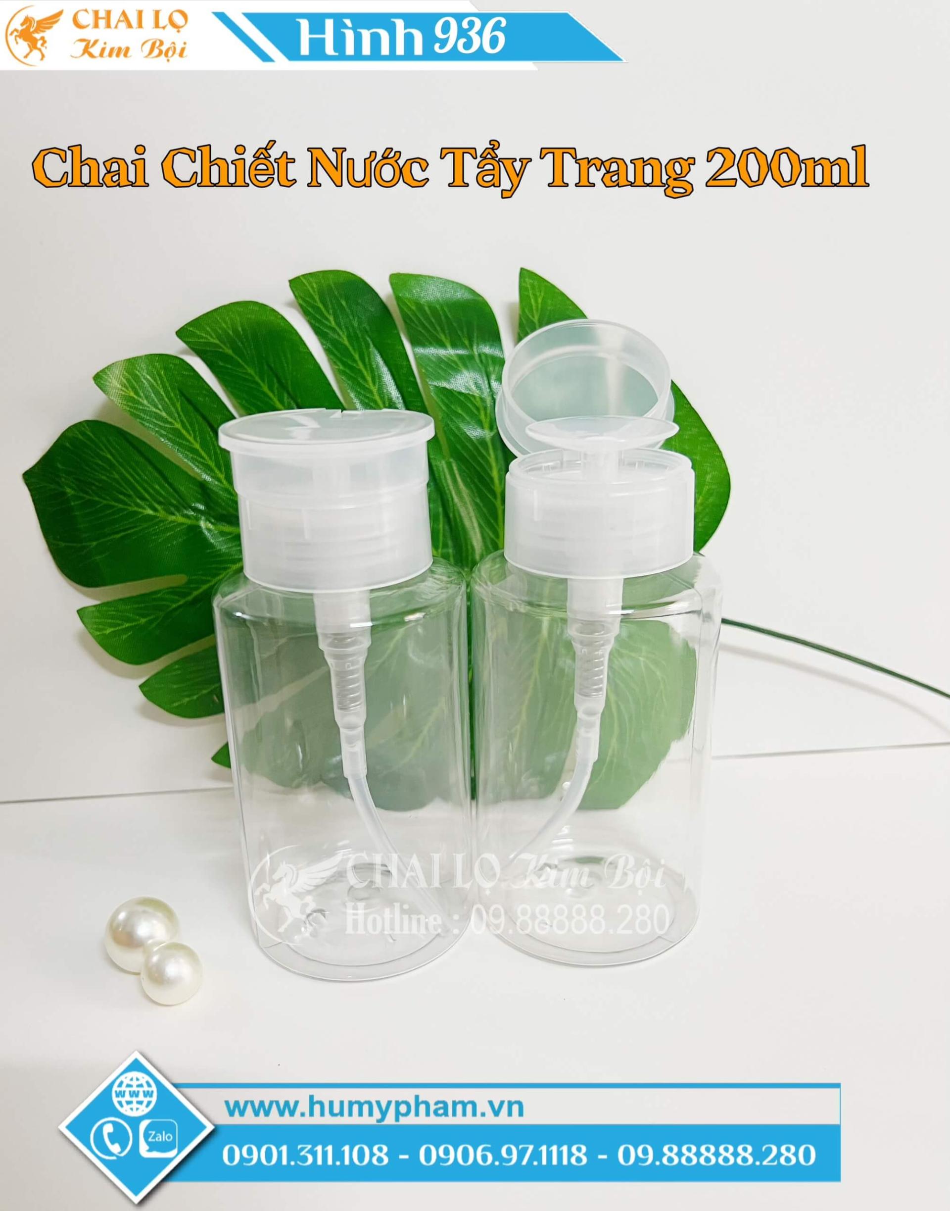 chai chiết nước tẩy trang