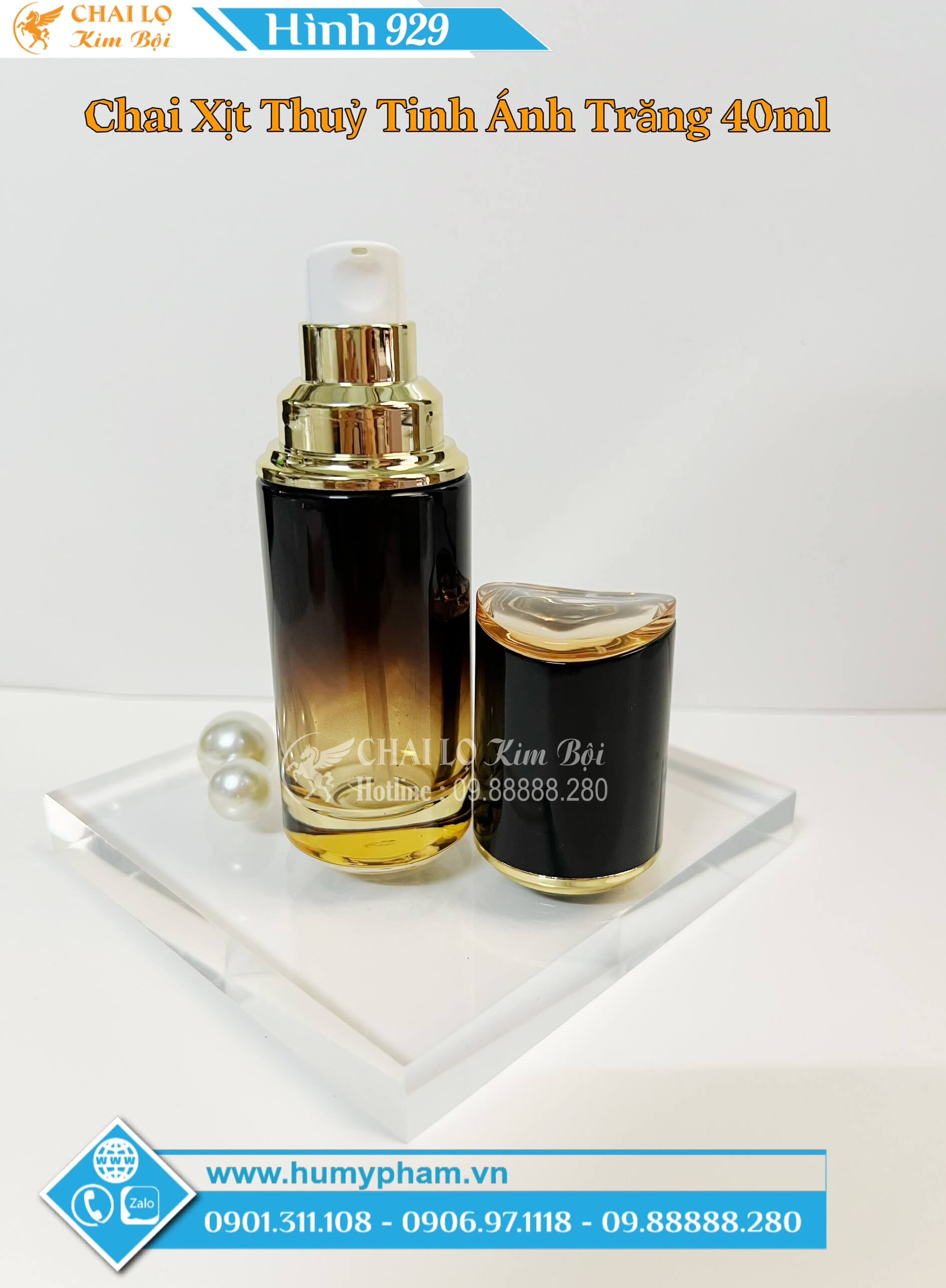 chai xịt thủy tinh cao cấp
