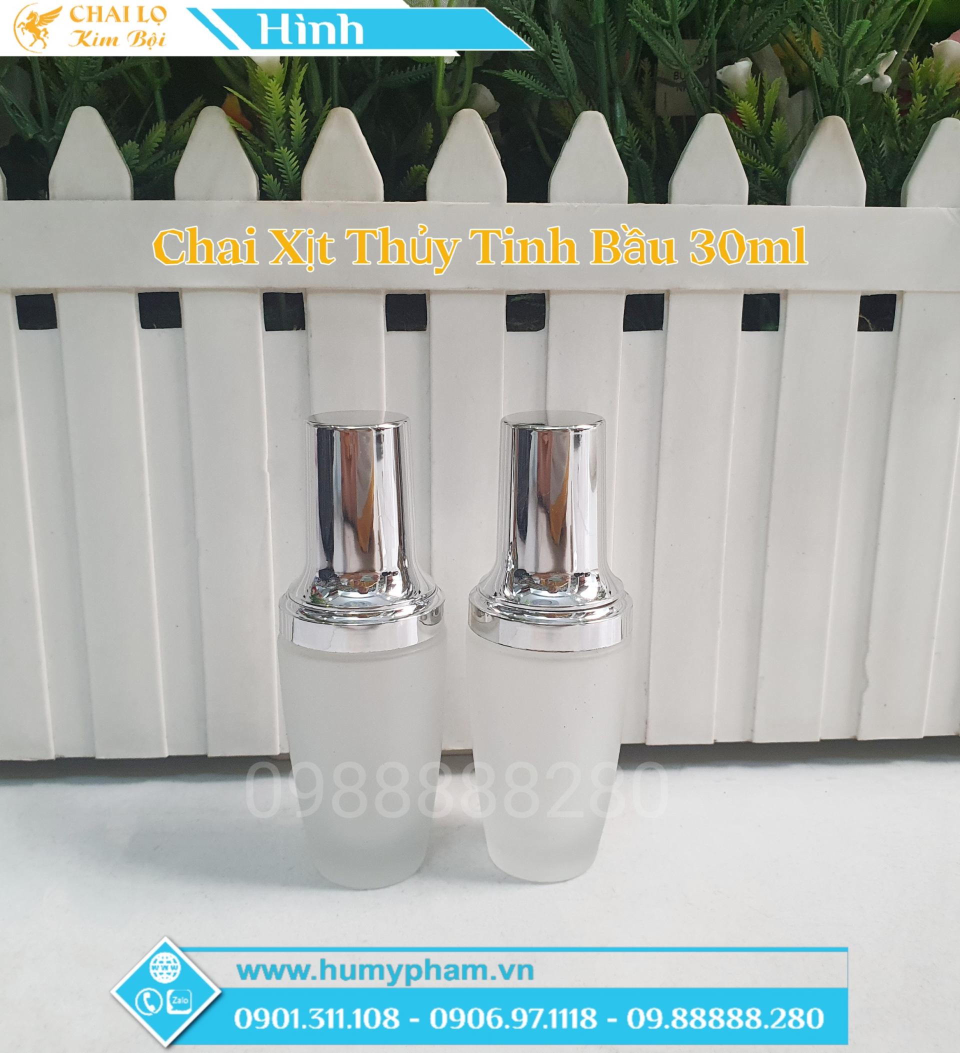 chai xịt thủy tinh 30ml