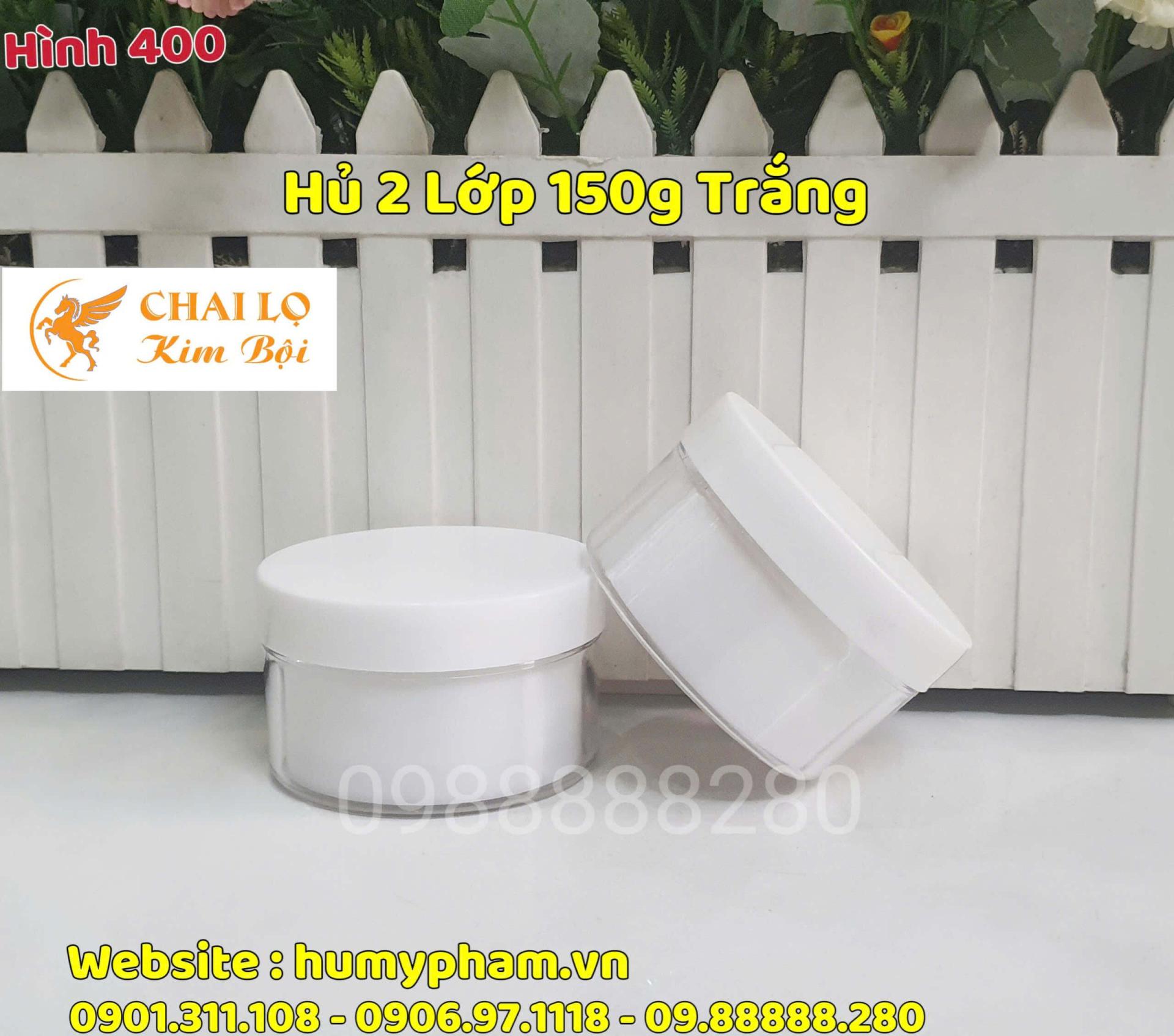 hủ 2 lớp 150g trắng