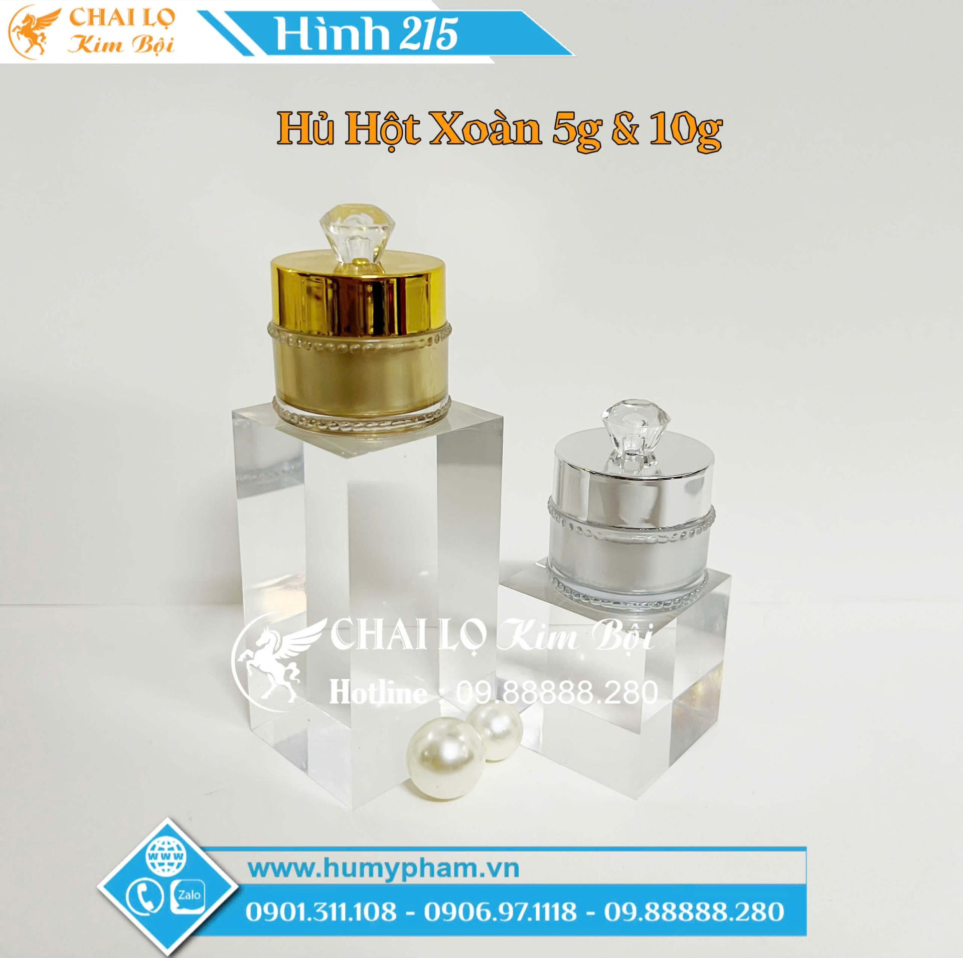 hủ đựng kem 5g hột xoàn