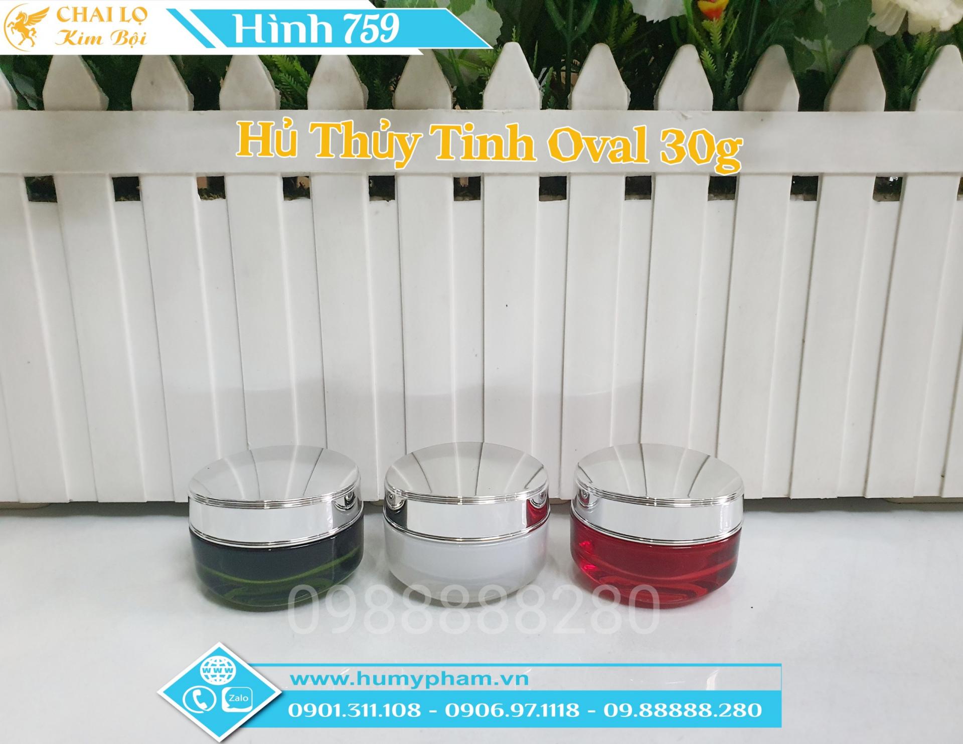 hủ thủy tinh ovanl 30g