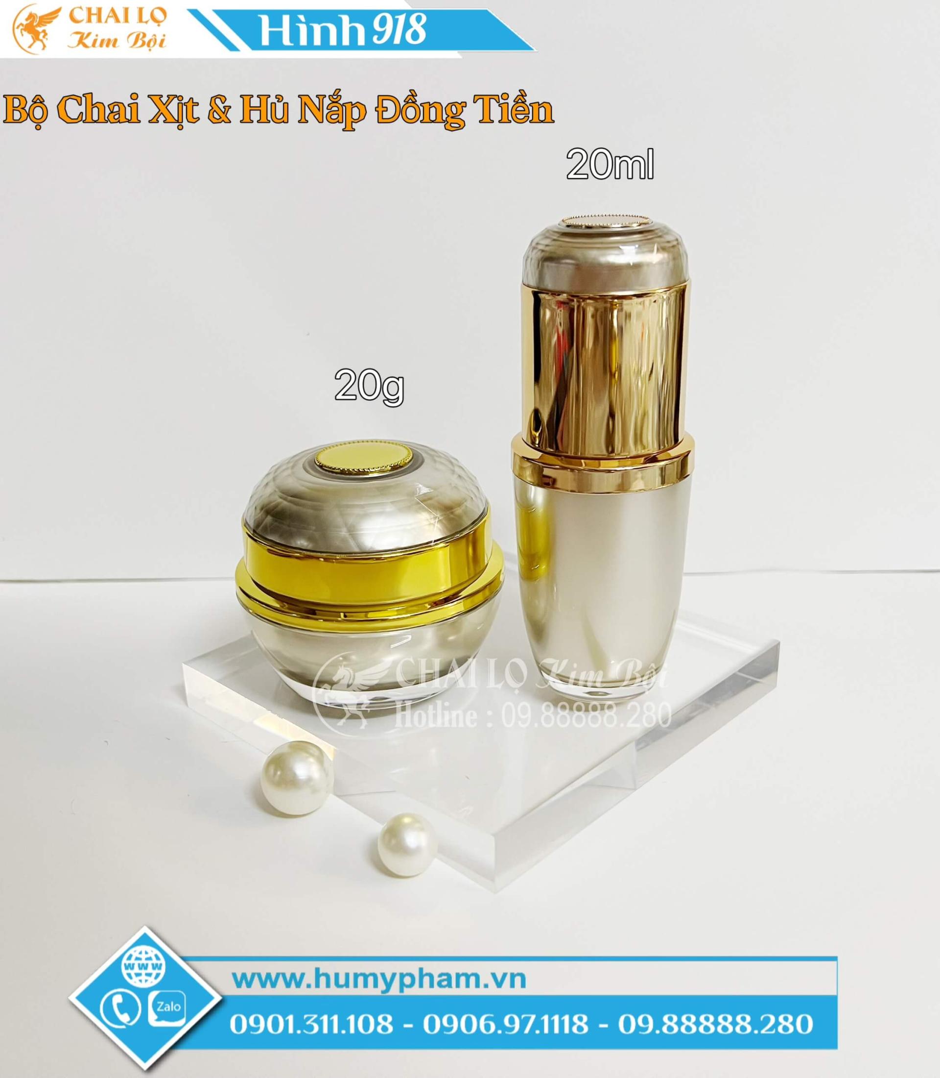 bộ chai lọ mỹ phẩm