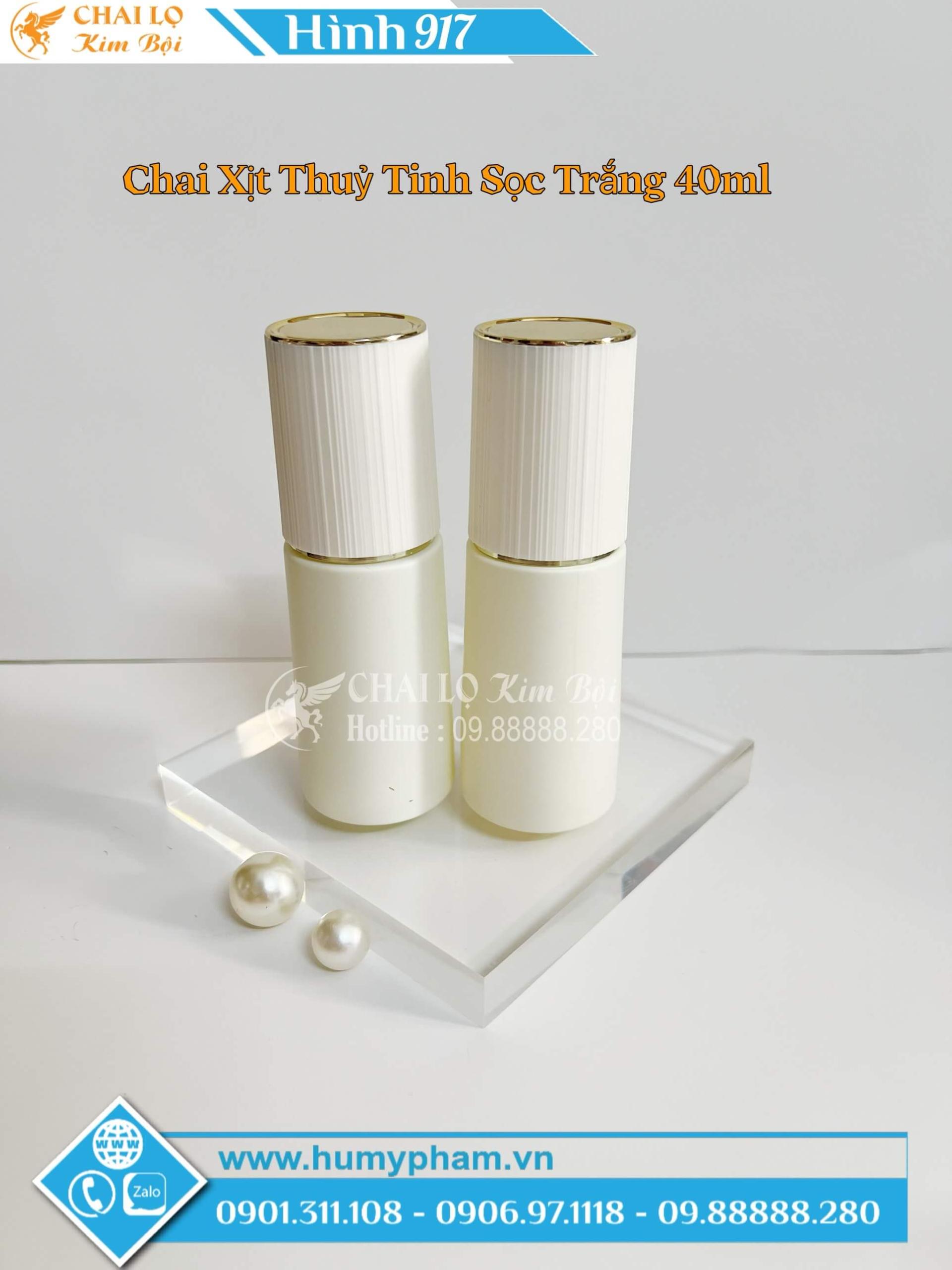chai xịt thủy tinh