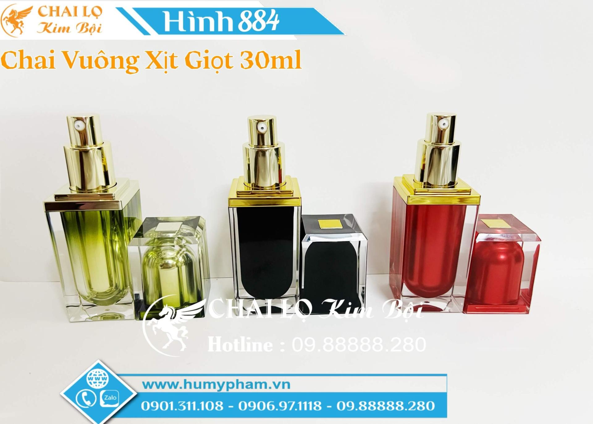 chai xịt giọt đựng mỹ phẩm