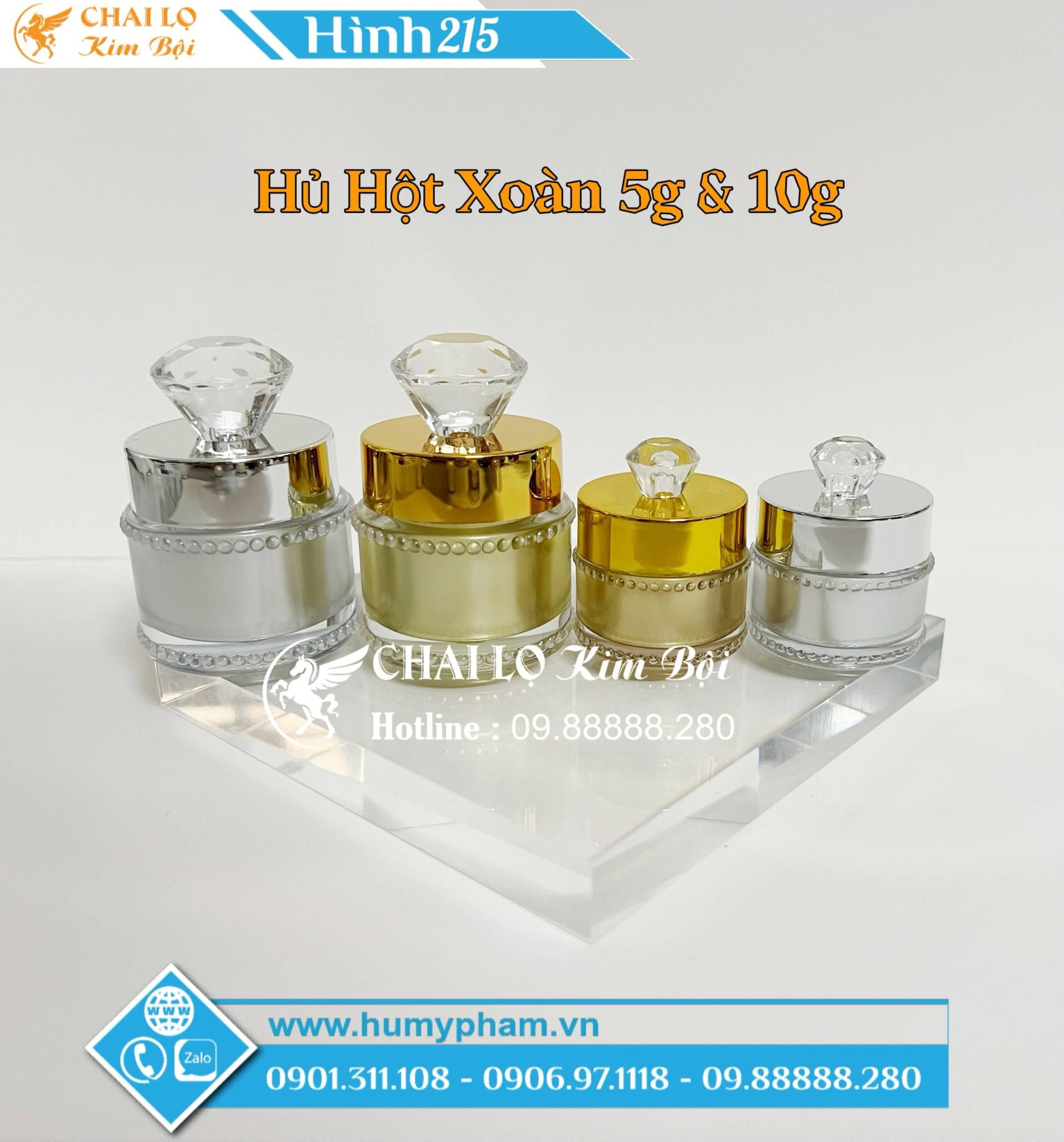 hủ nắp hột xoàn đựng kem