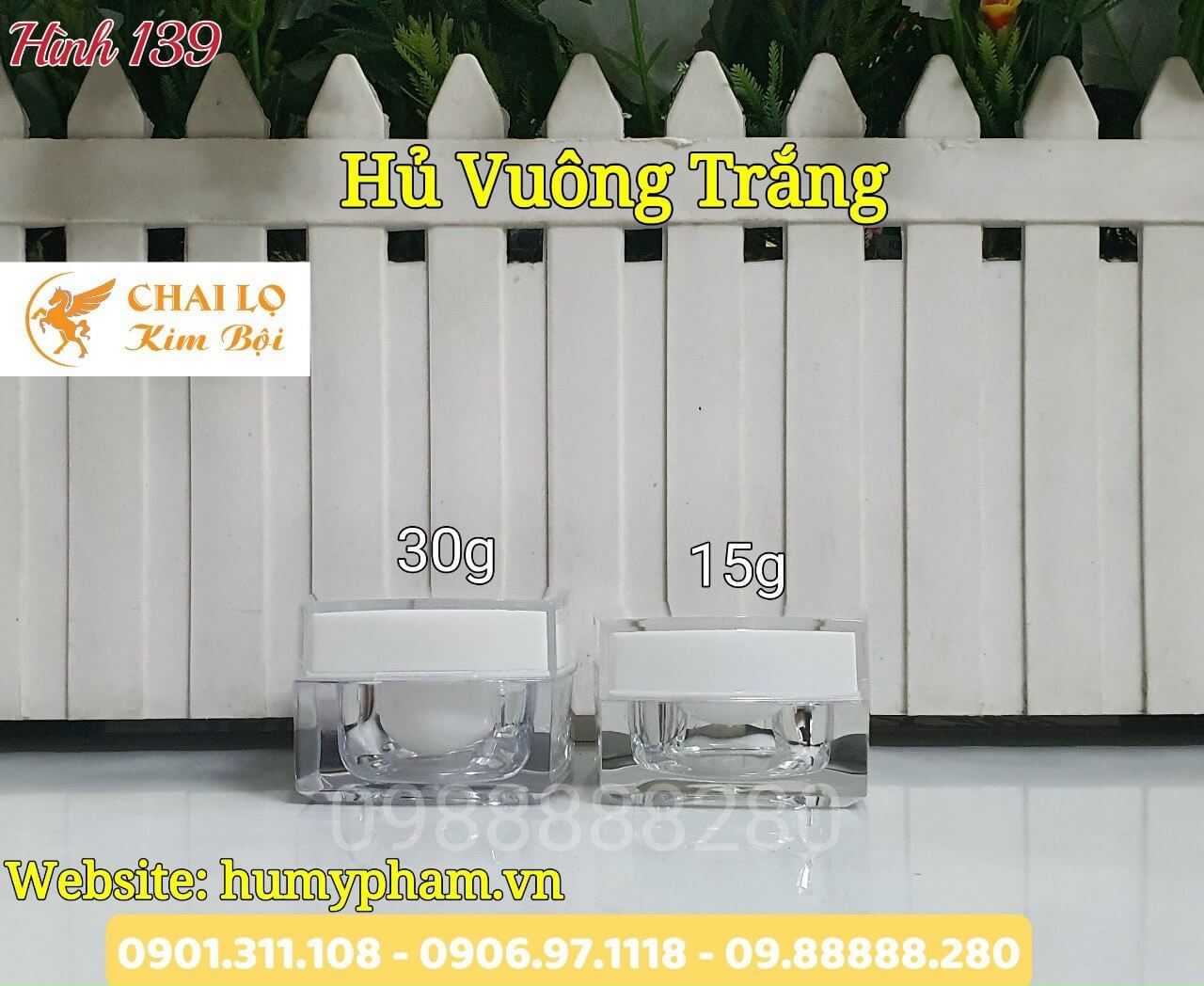 hủ đựng kem vuông
