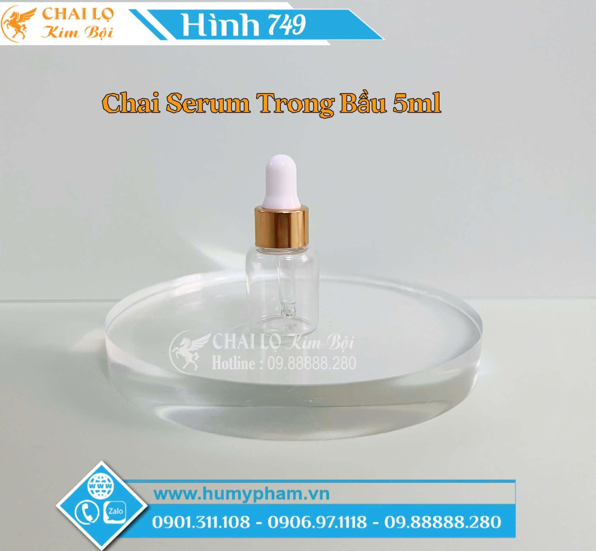 chai chiết serum hàng mẫu 5ml 