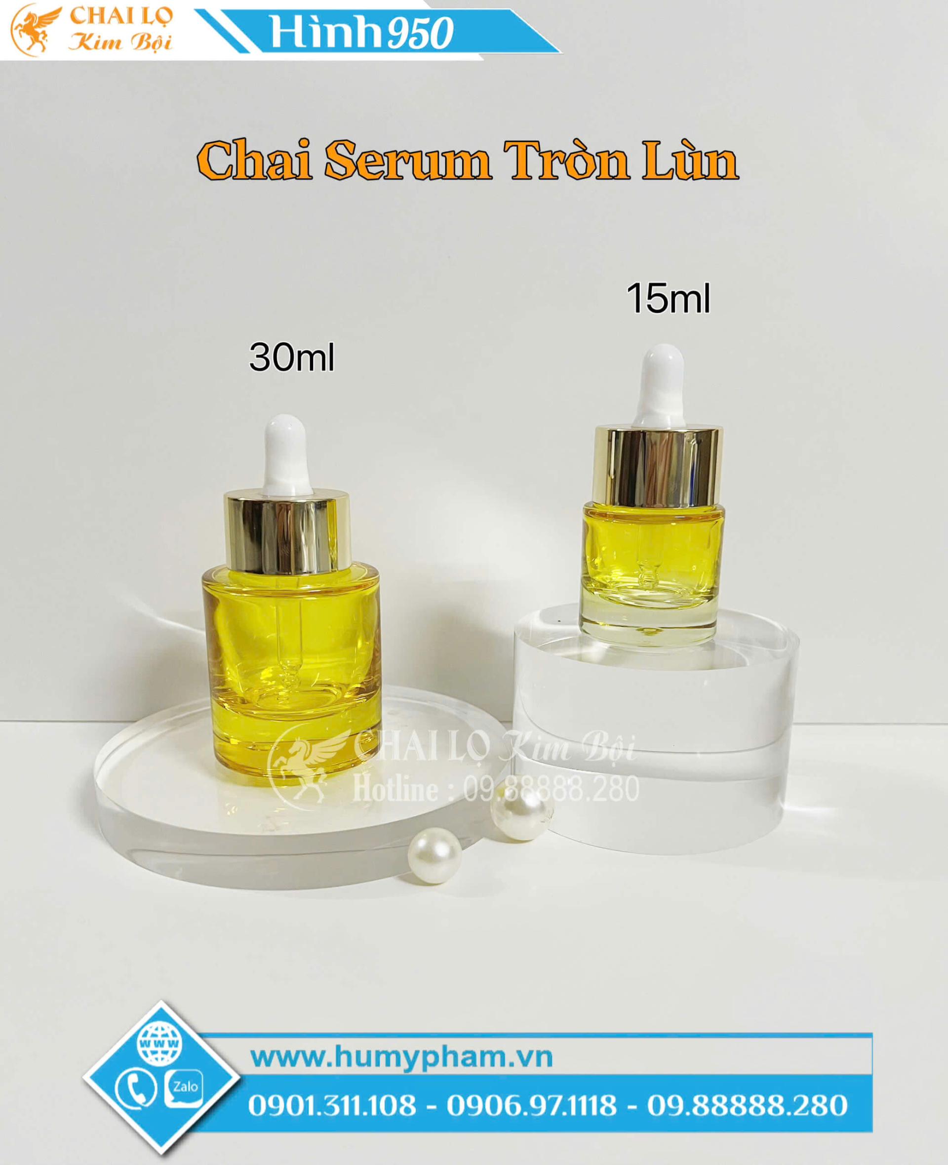 chai chiết serum cao cấp chống vỡ