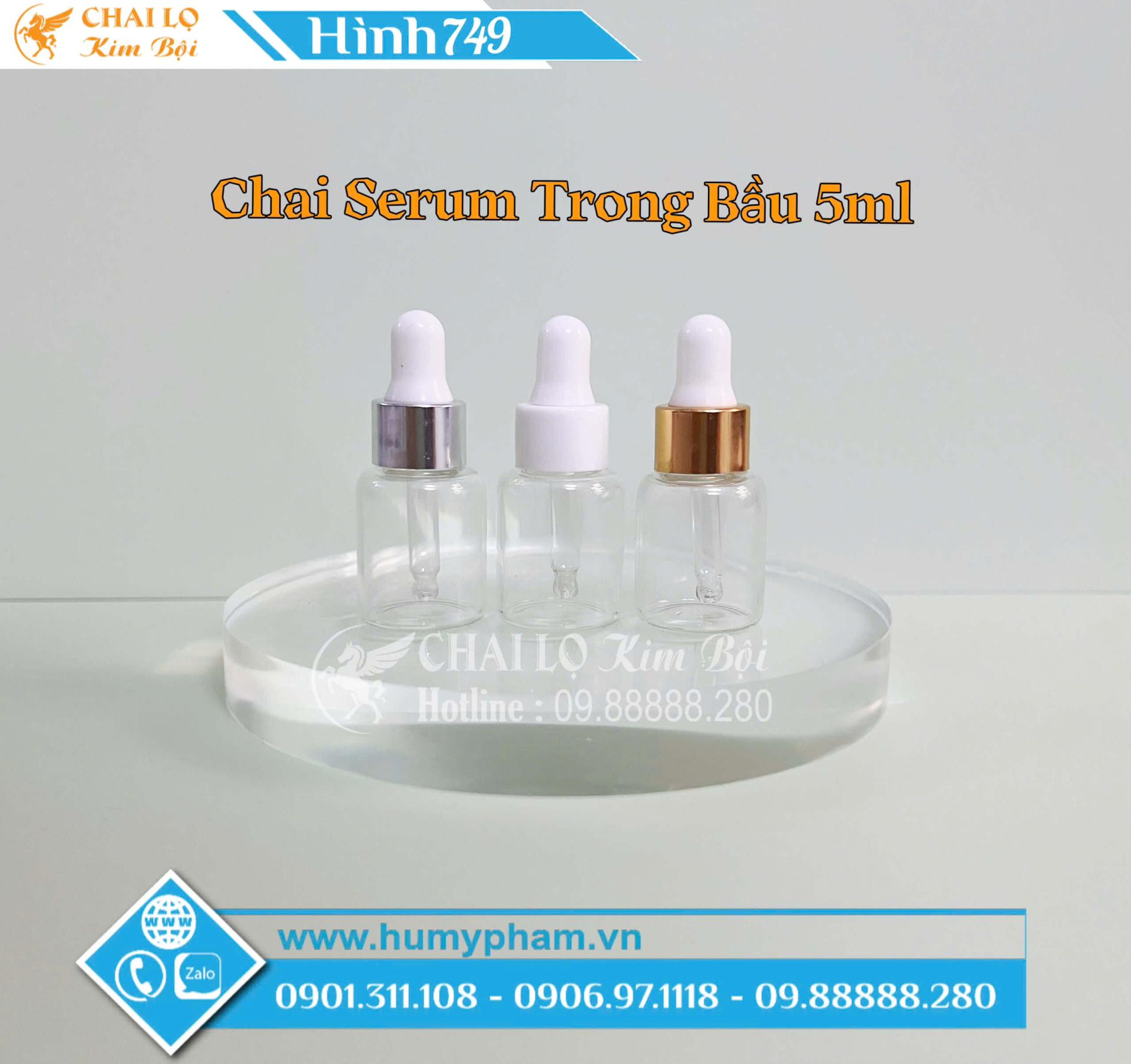 chai chiết serum hàng mẫu 5ml 